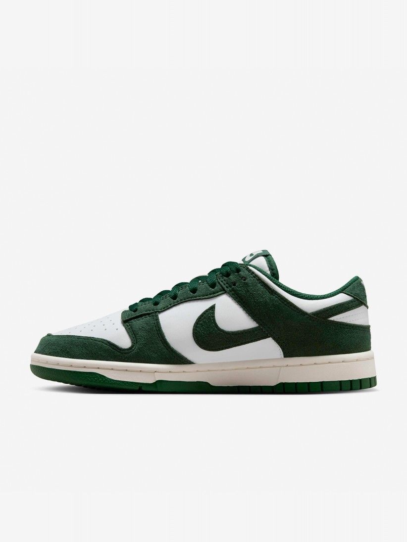 Sapatilhas Nike Dunk Low Verdes e Brancas Para Mulher