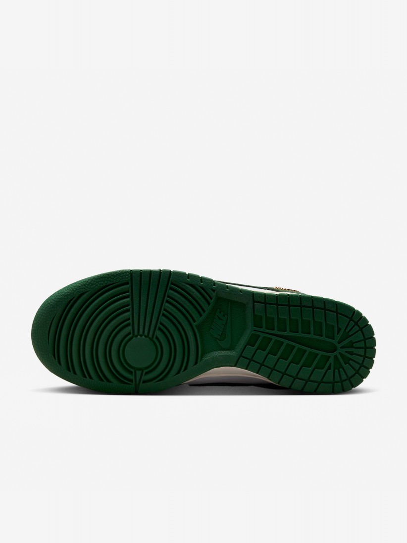 Sapatilhas Nike Dunk Low Verdes e Brancas Para Mulher