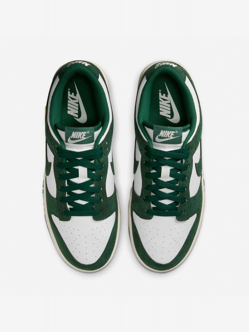 Sapatilhas Nike Dunk Low Verdes e Brancas Para Mulher