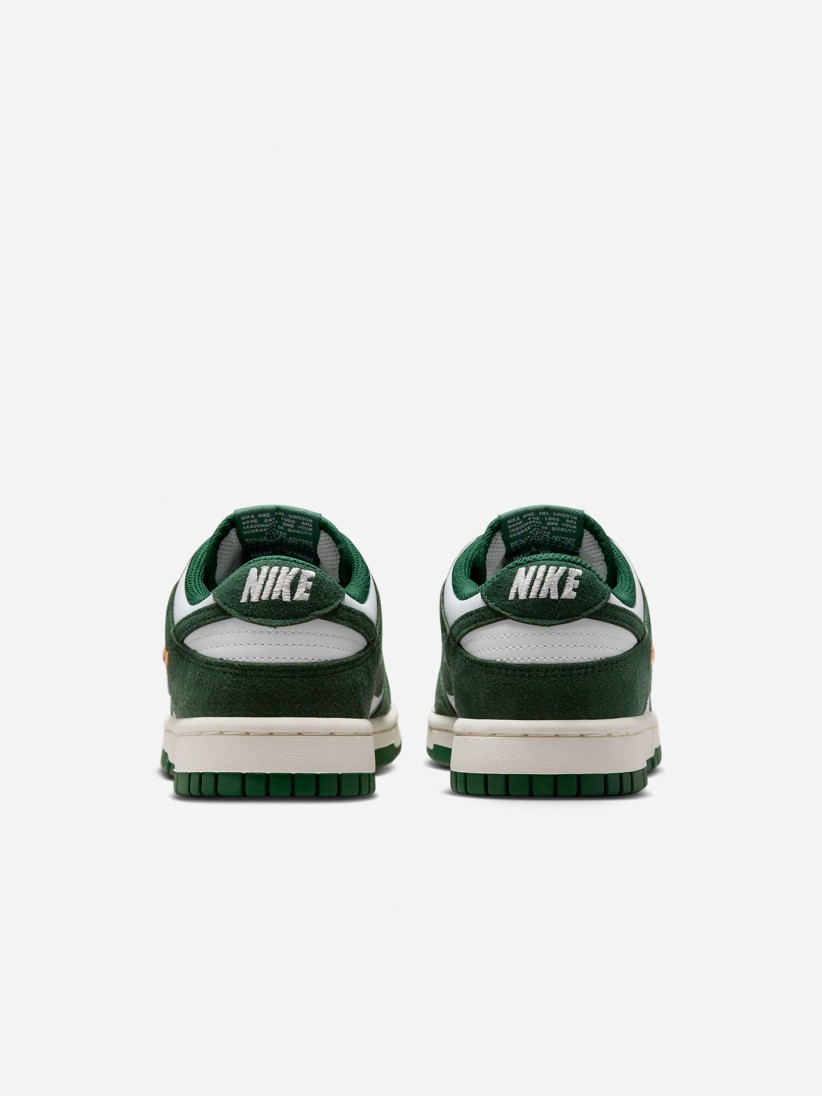 Sapatilhas Nike Dunk Low Verdes e Brancas Para Mulher