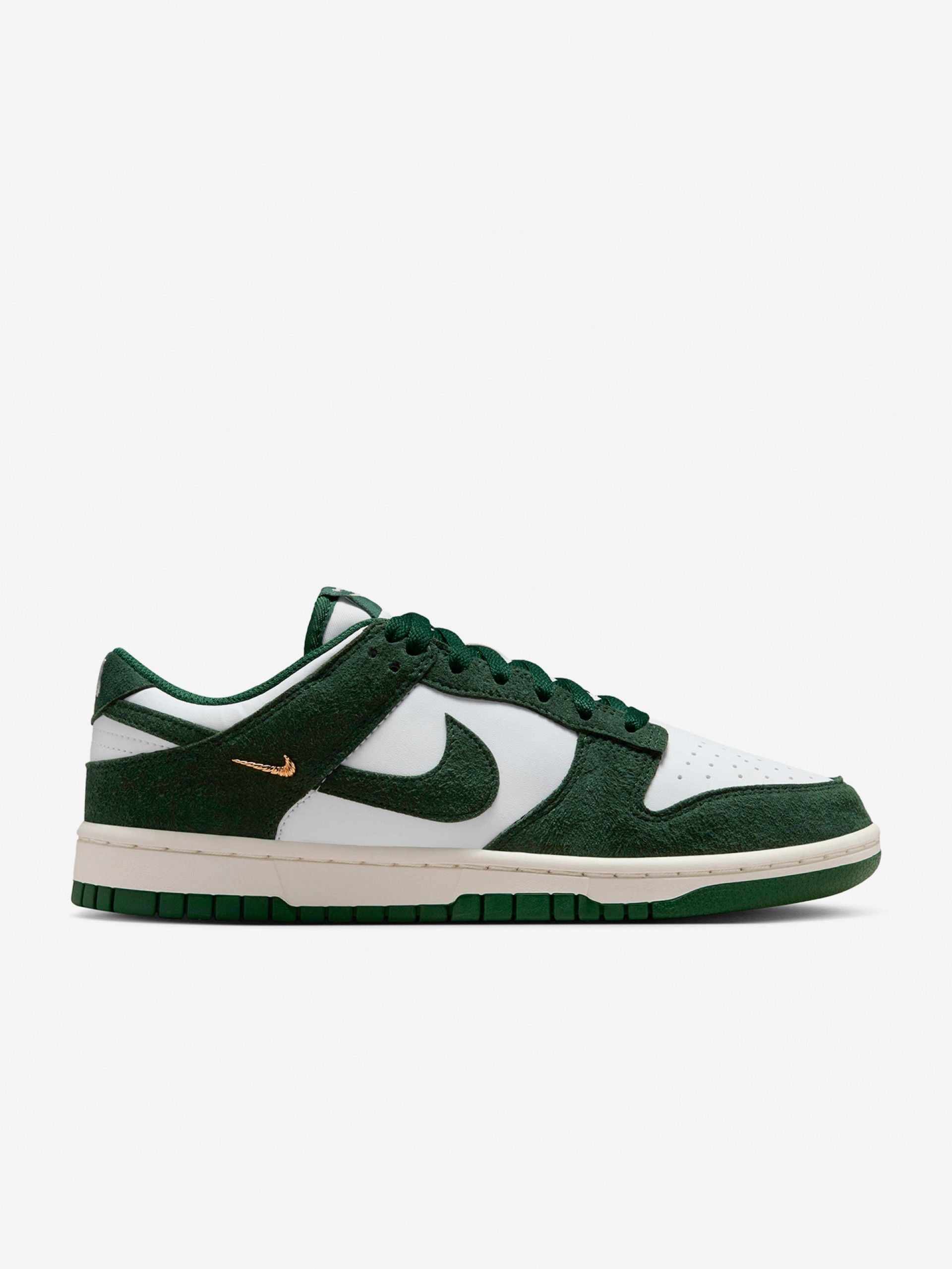 Zapatillas Nike Dunk Low Verdes y Blancas Para Mujer