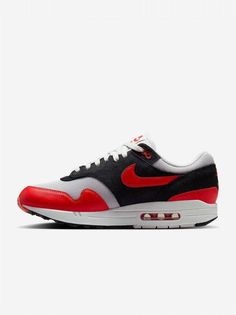Sapatilhas Nike Air Max 1 Essential Vermelhas e Pretas Para Homem