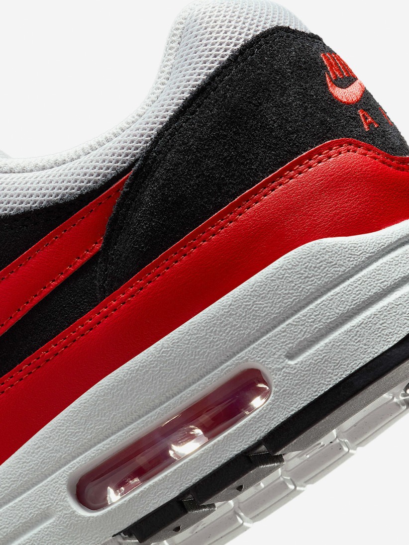 Sapatilhas Nike Air Max 1 Essential Vermelhas e Pretas Para Homem