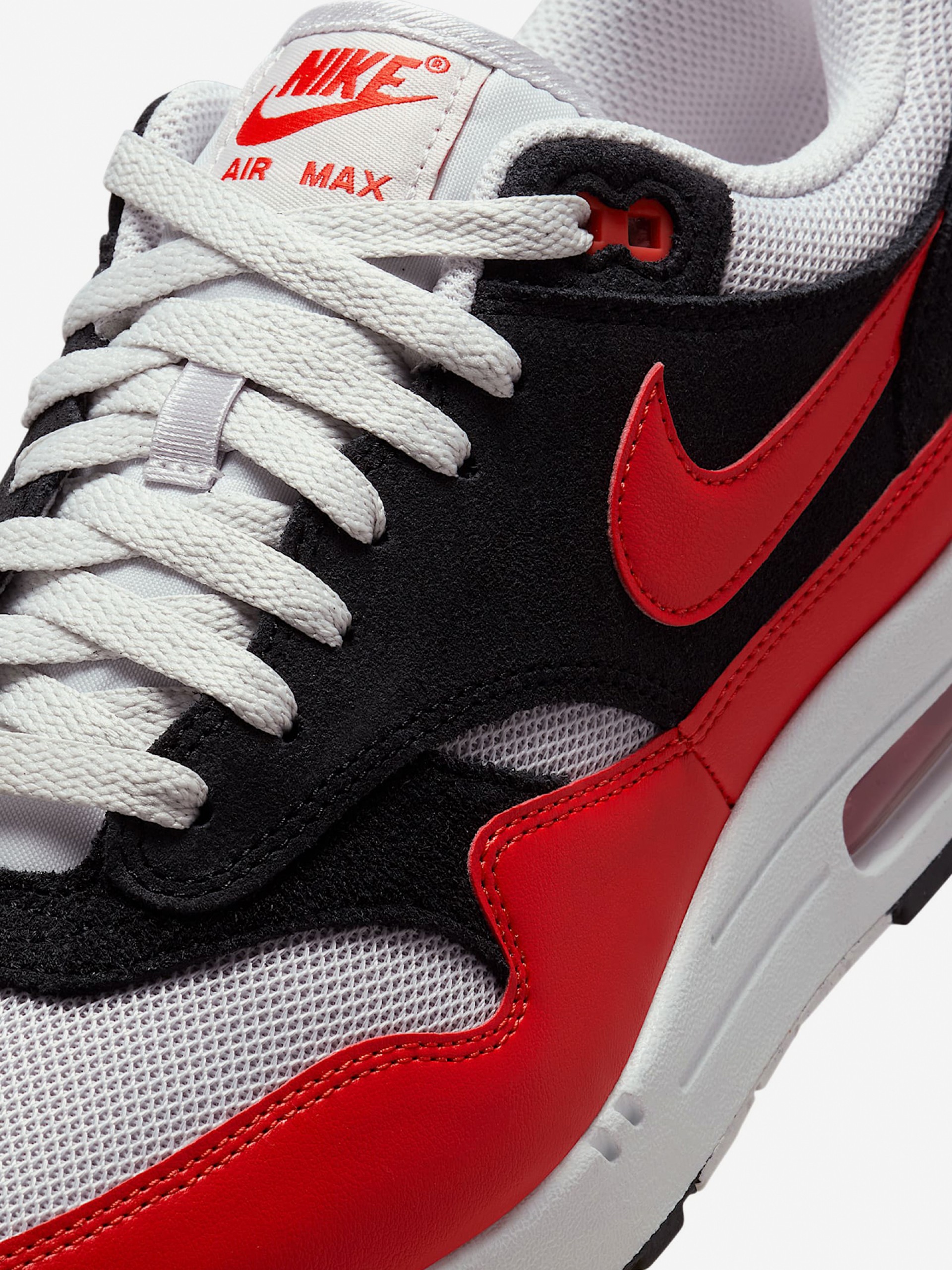 Nike Air Max 1 Essential Red and Black Sneakers For Men