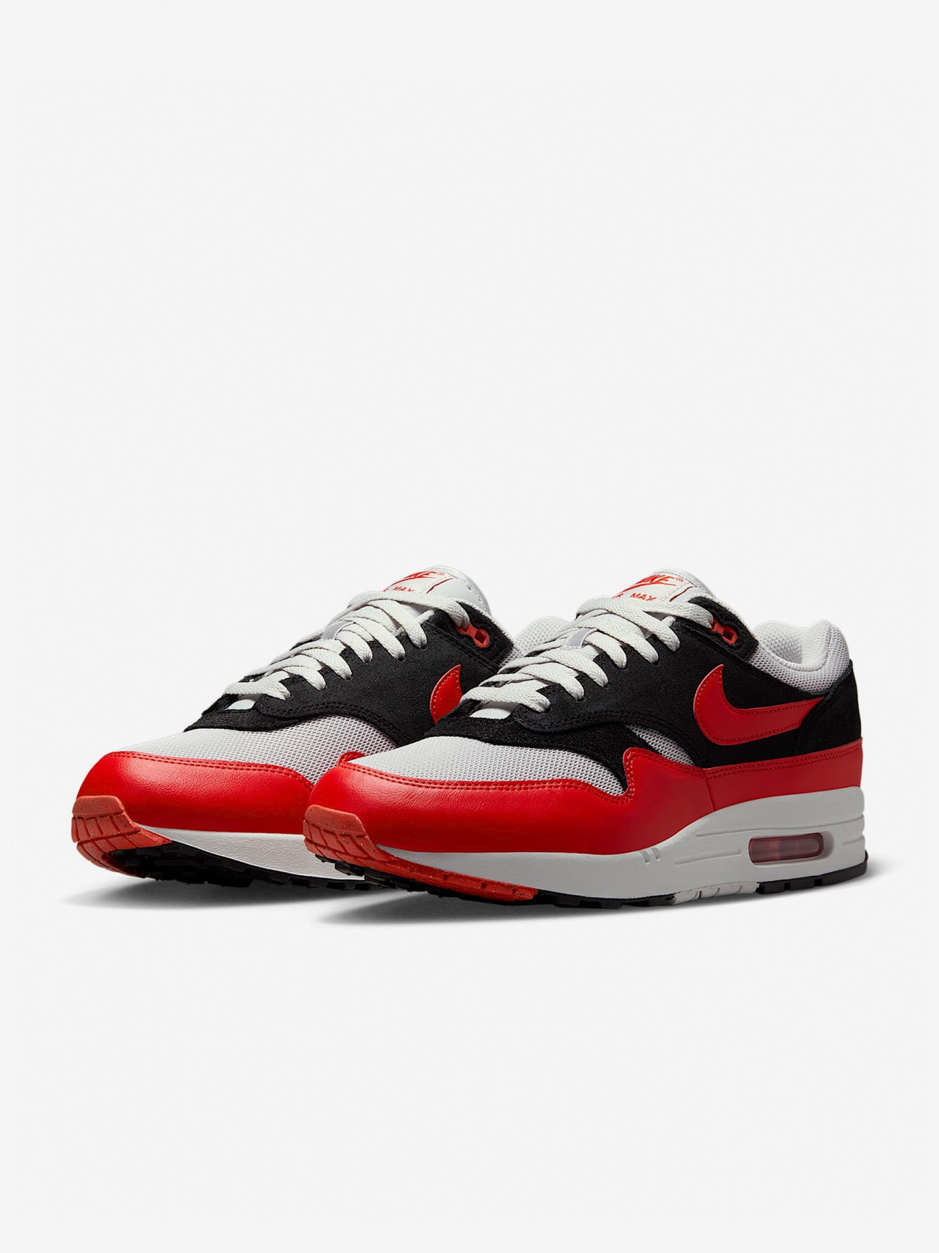 Sapatilhas Nike Air Max 1 Essential Vermelhas e Pretas Para Homem