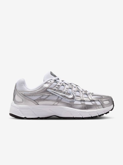 Zapatillas Nike P-6000 Blancas y Plateadas Jnior