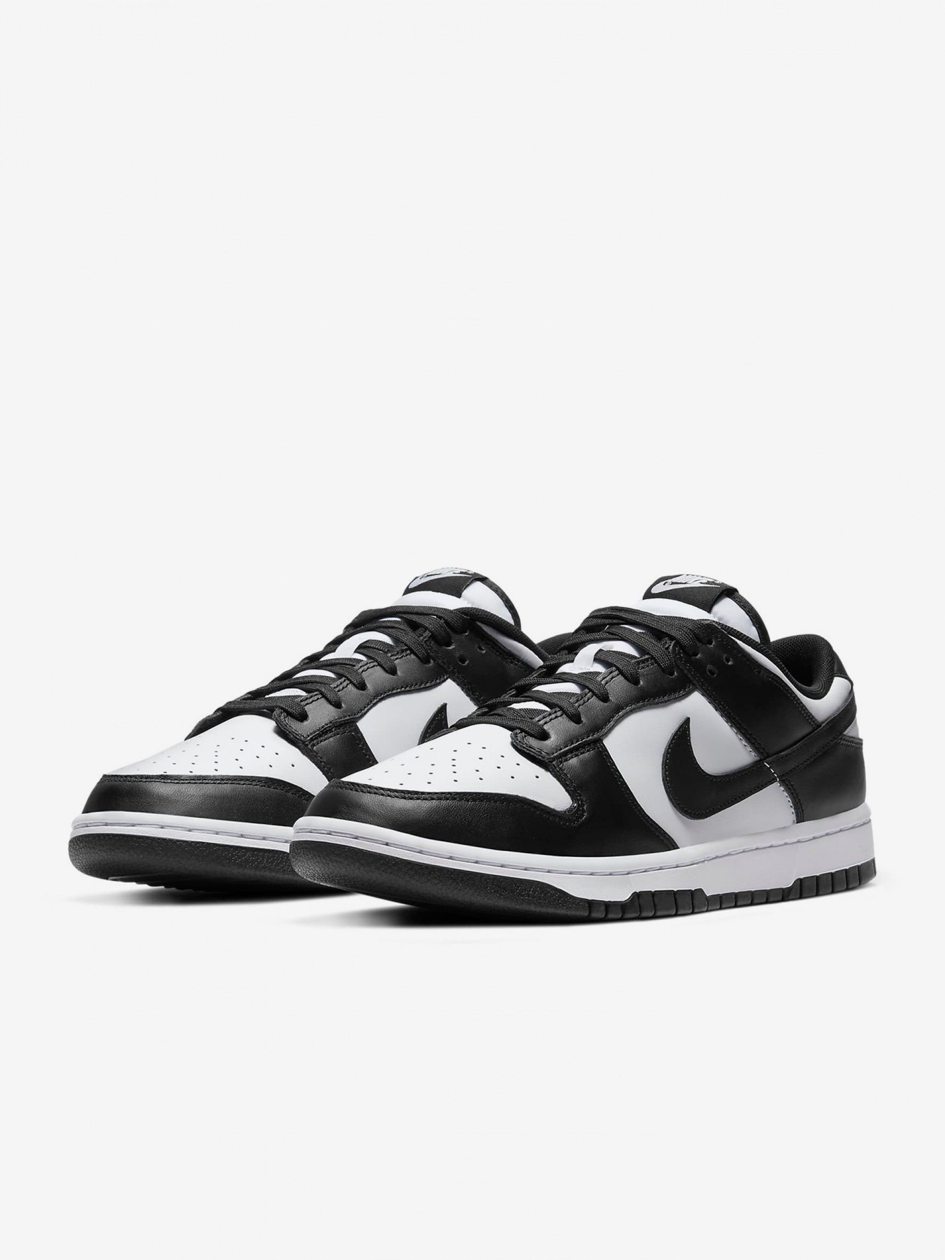 Sapatilhas Nike Dunk Low Retro Pretas e Brancas Para Homem