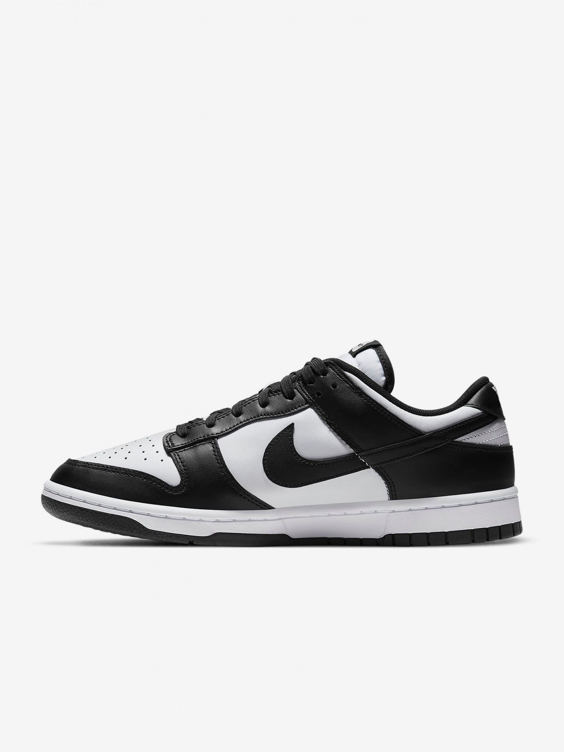 Sapatilhas Nike Dunk Low Retro Pretas e Brancas Para Homem