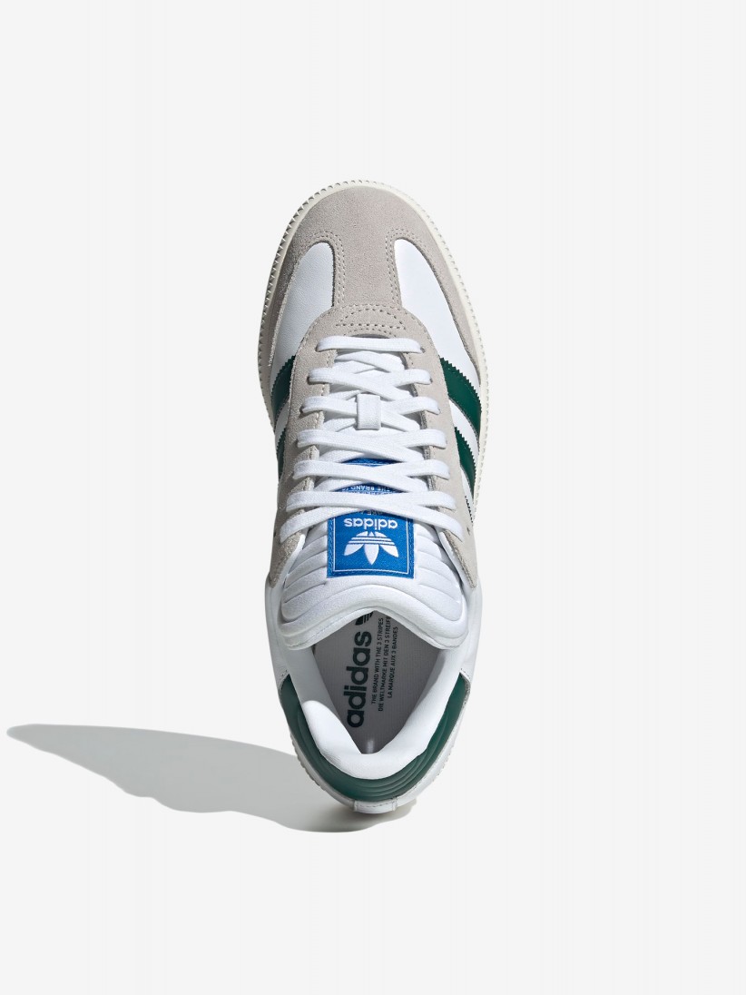 Sapatilhas Adidas Samba XLG Brancas e Verdes