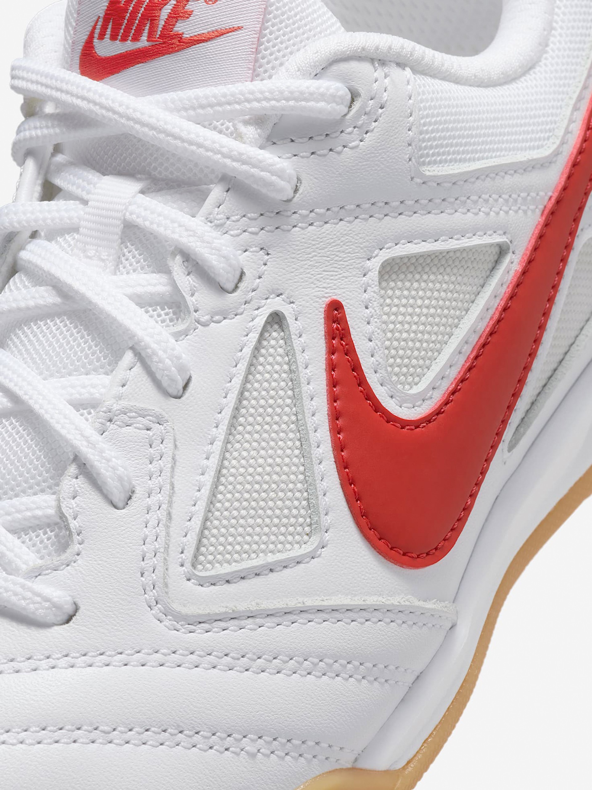 Sapatilhas Nike Gato Brancas e Vermelhas Júnior