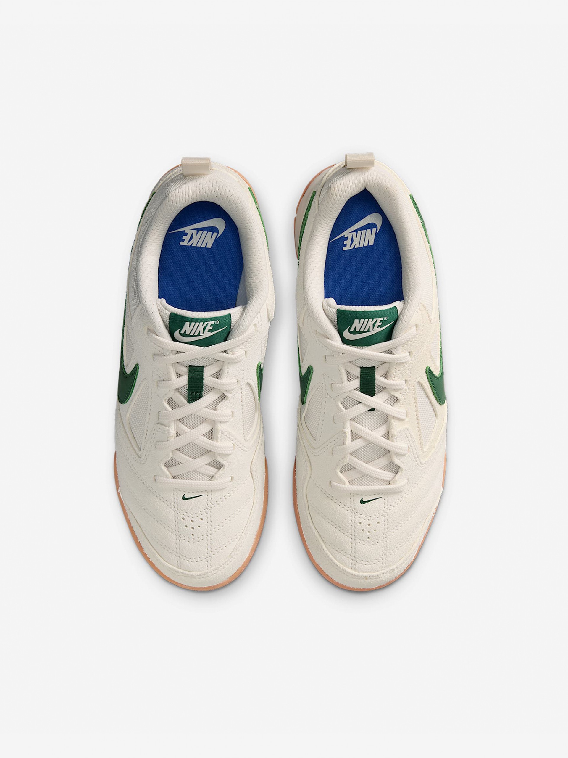 Zapatillas Nike Gato Beige y Verdes De Gamuza Júnior