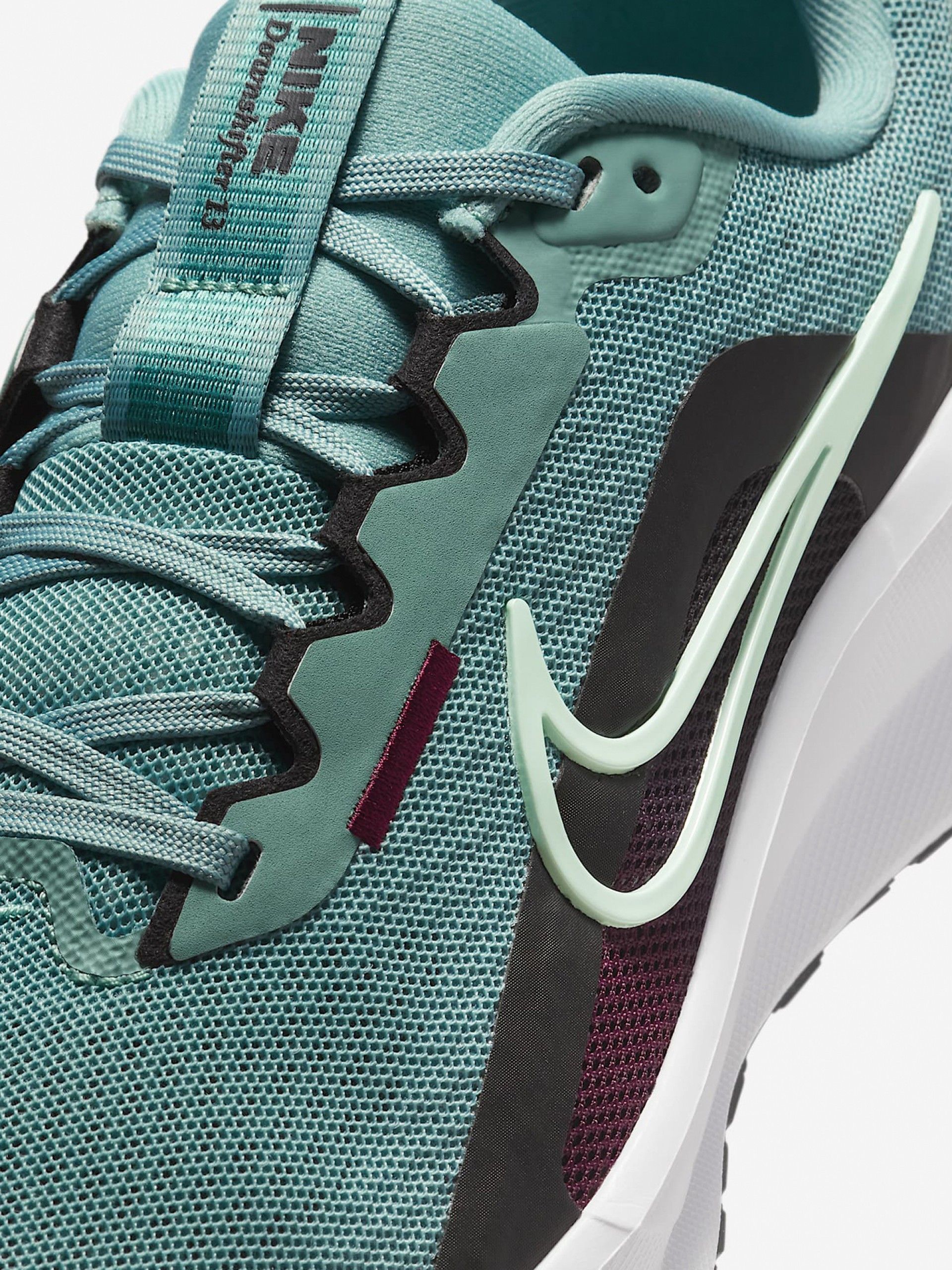Nike Downshifter 13 Green Running Trainers For Women