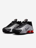 Sapatilhas Nike Shox R4 Prateadas e Pretas Jnior