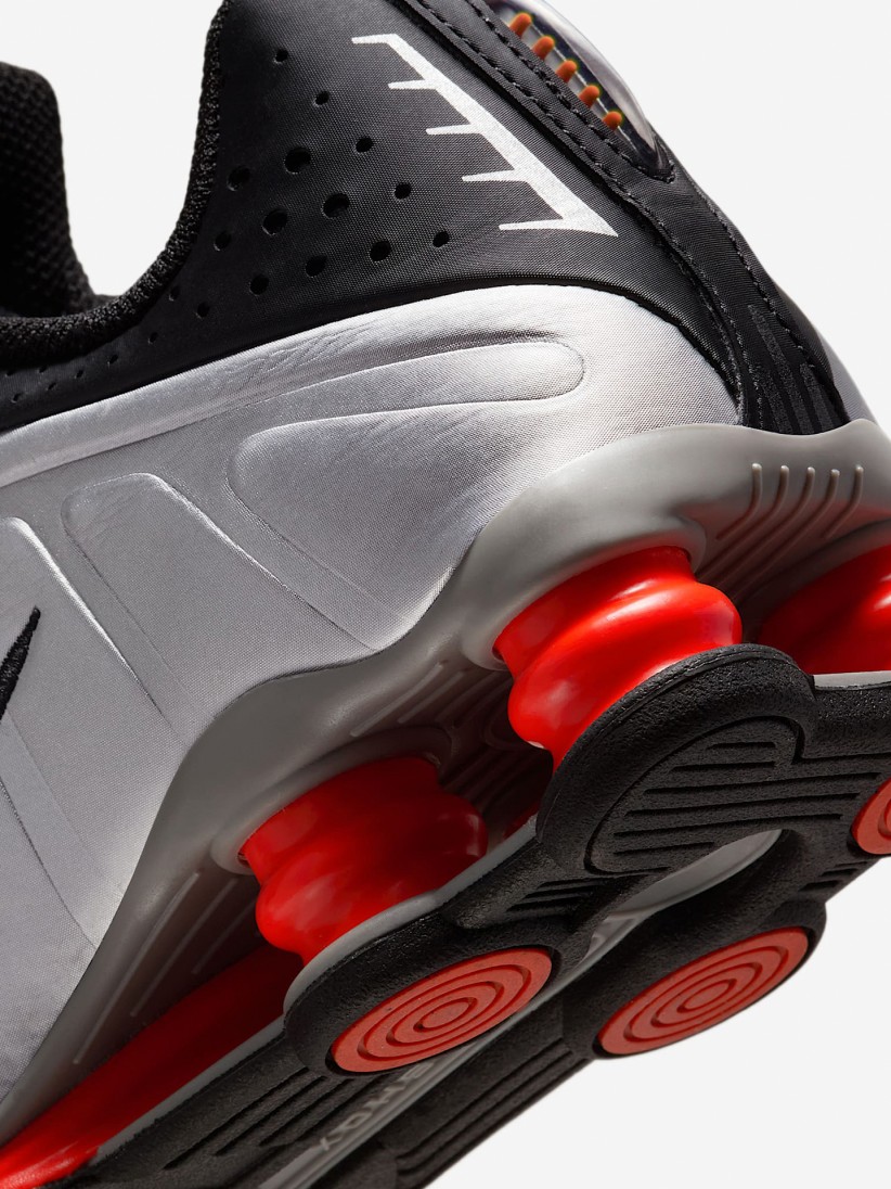Sapatilhas Nike Shox R4 Prateadas e Pretas Jnior