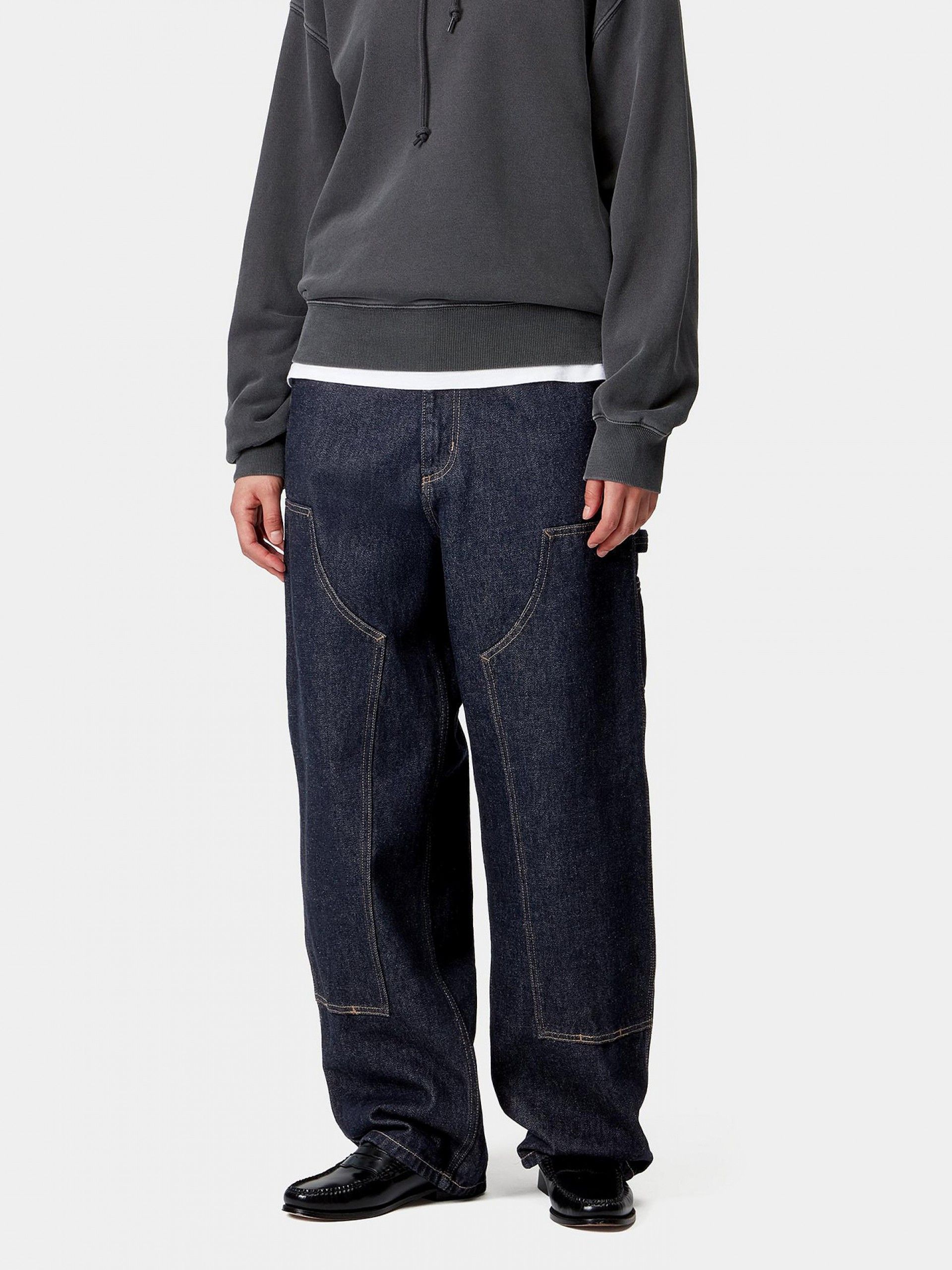 Pantalones Vaqueros Carhartt WIP Brandon Double Knee W Azules