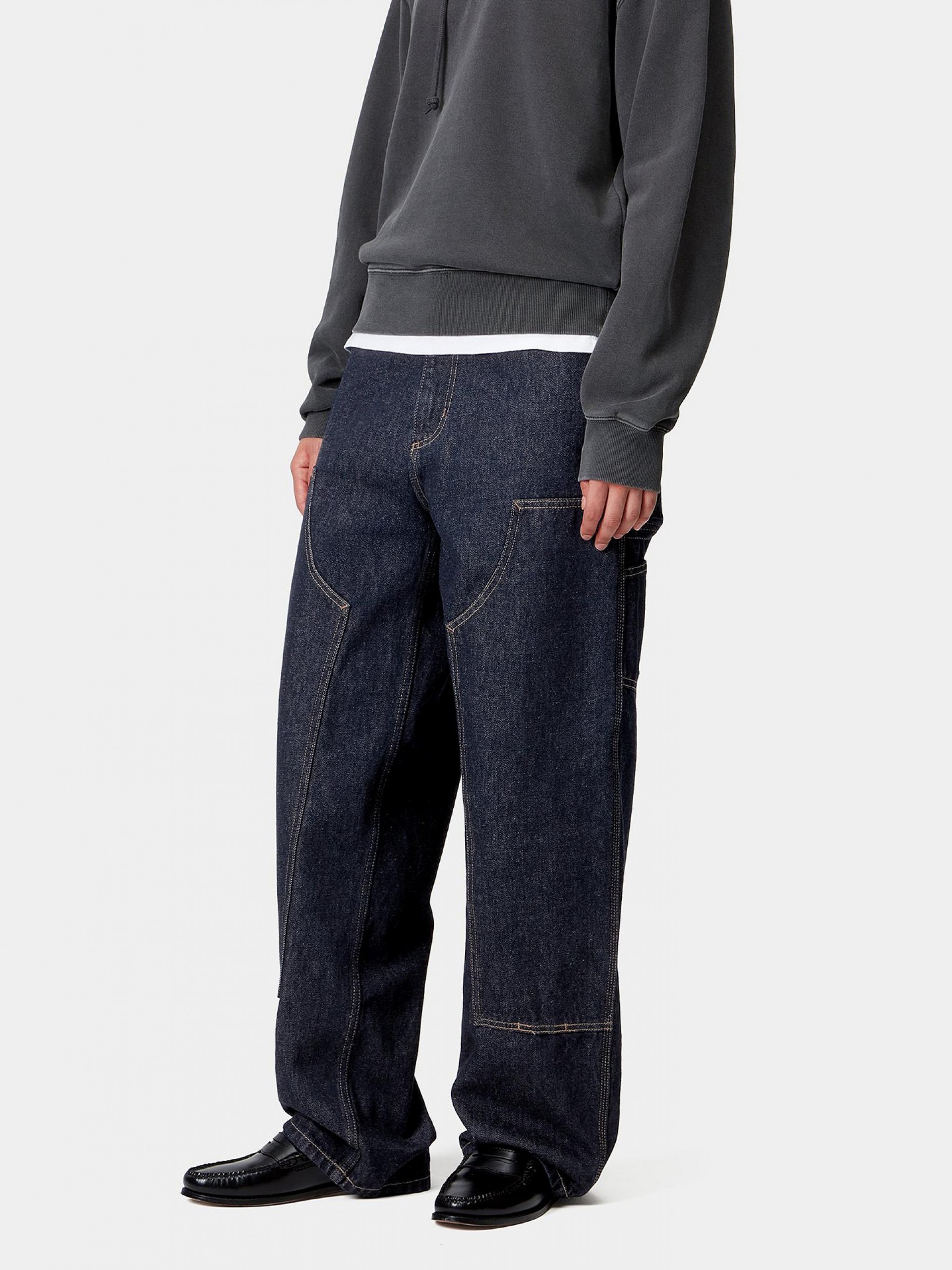 Pantalones Vaqueros Carhartt WIP Brandon Double Knee W Azules
