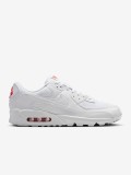 Zapatillas Nike Air Max 90 Blancas y Rojas Para Hombre