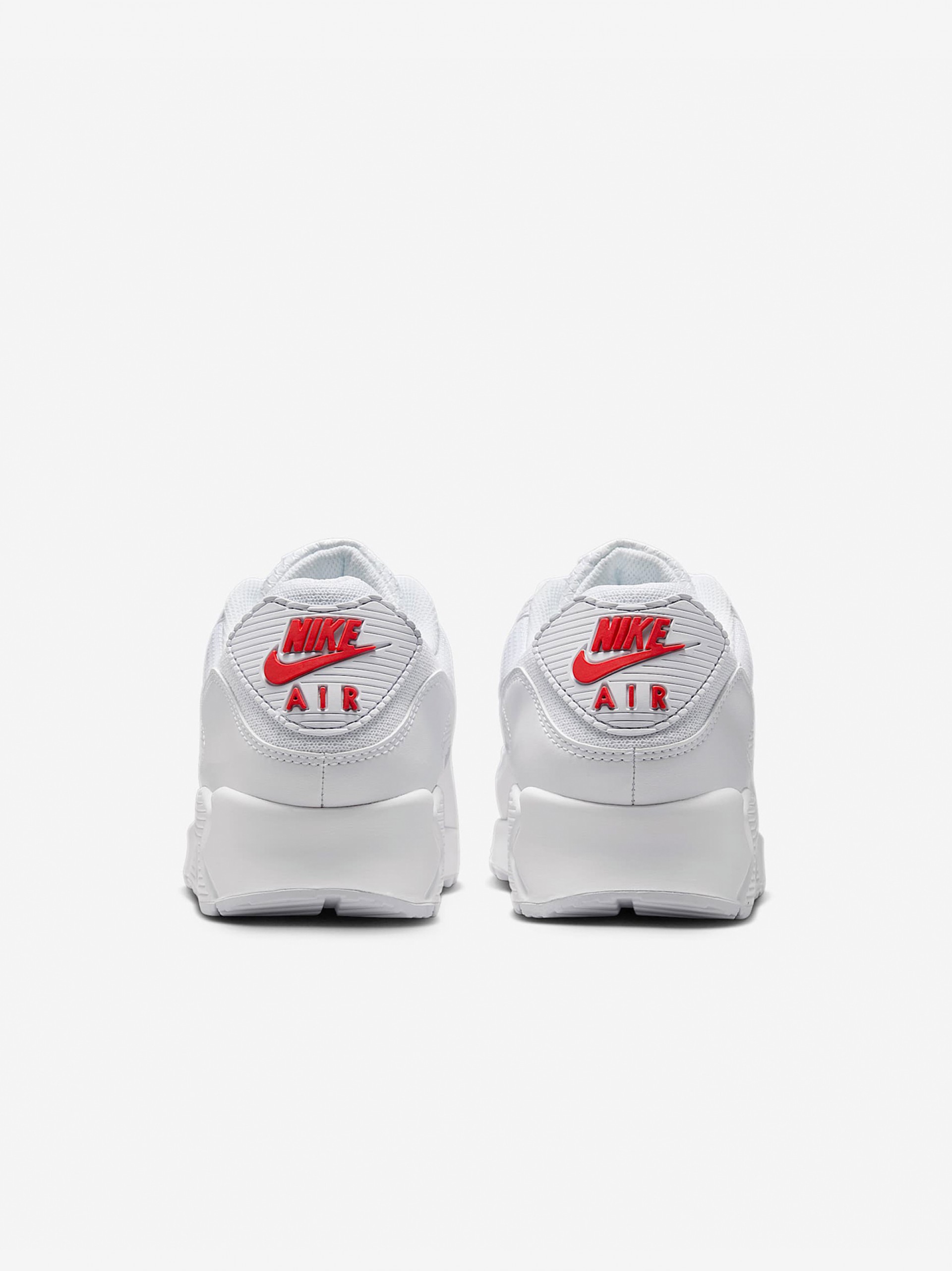 Sapatilhas Nike Air Max 90 Brancas e Vermelhas Para Homem