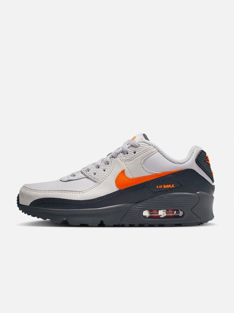 Zapatillas Nike Air Max 90 SE Grises y Negras Jnior