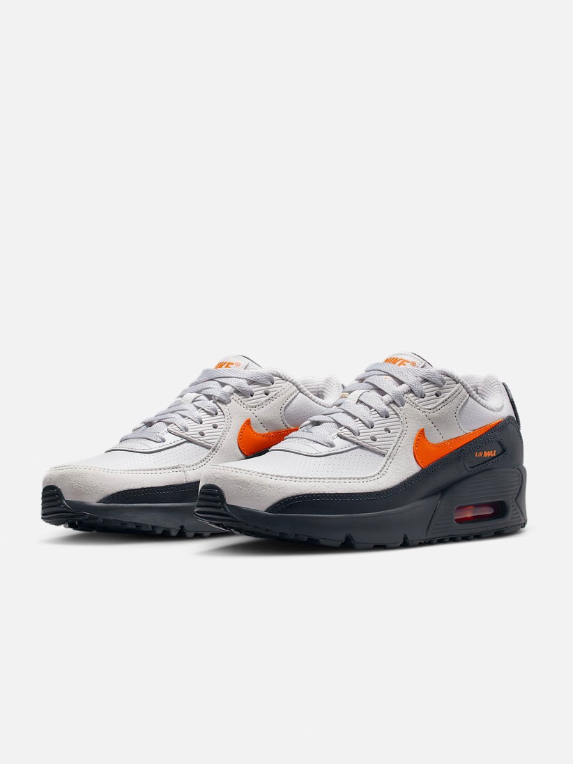Zapatillas Nike Air Max 90 SE Grises y Negras Jnior
