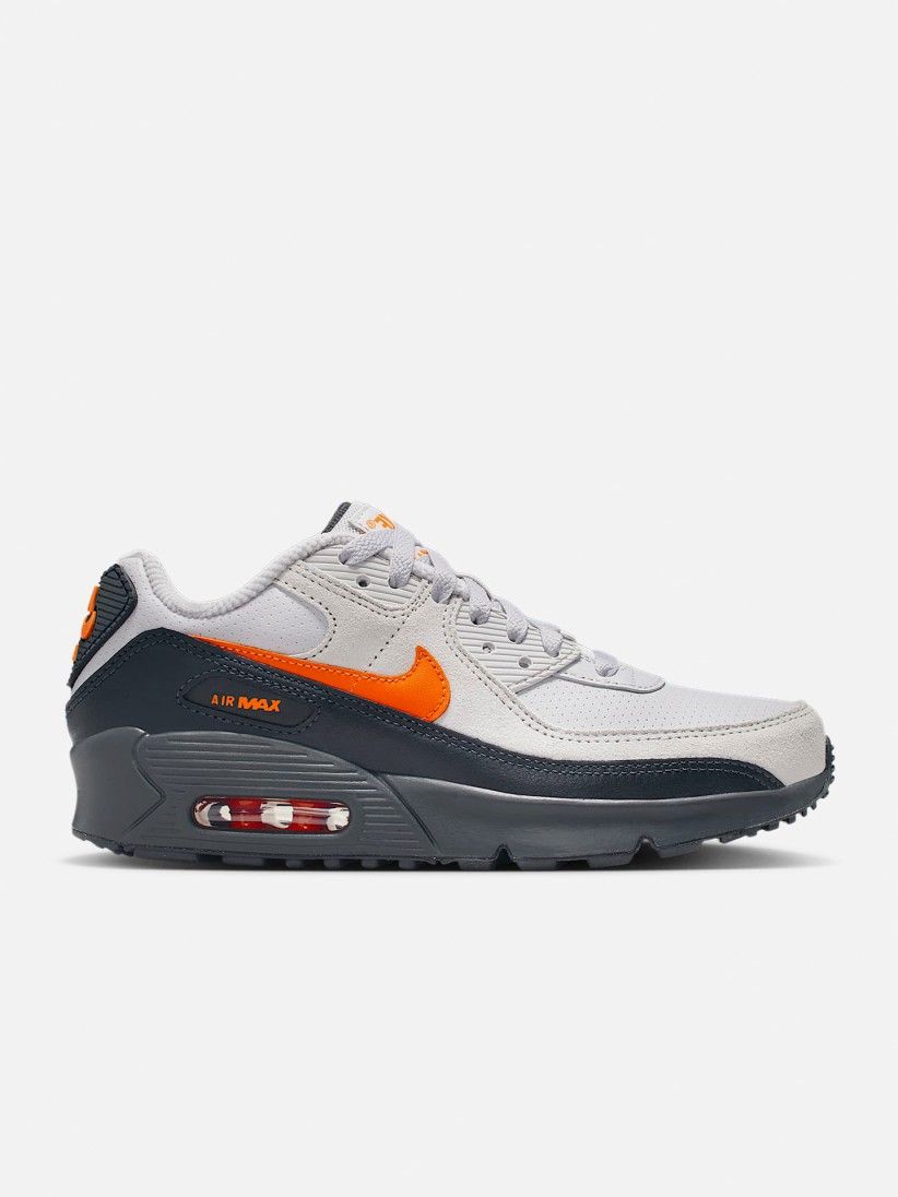 Zapatillas Nike Air Max 90 SE Grises y Negras Jnior