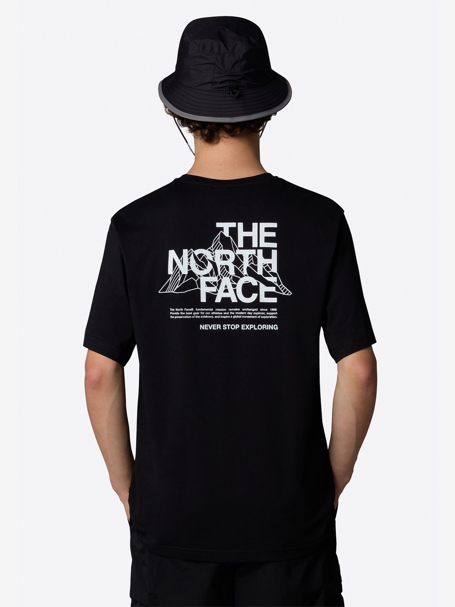 T-shirt The North Face Mountain Sketch Preta