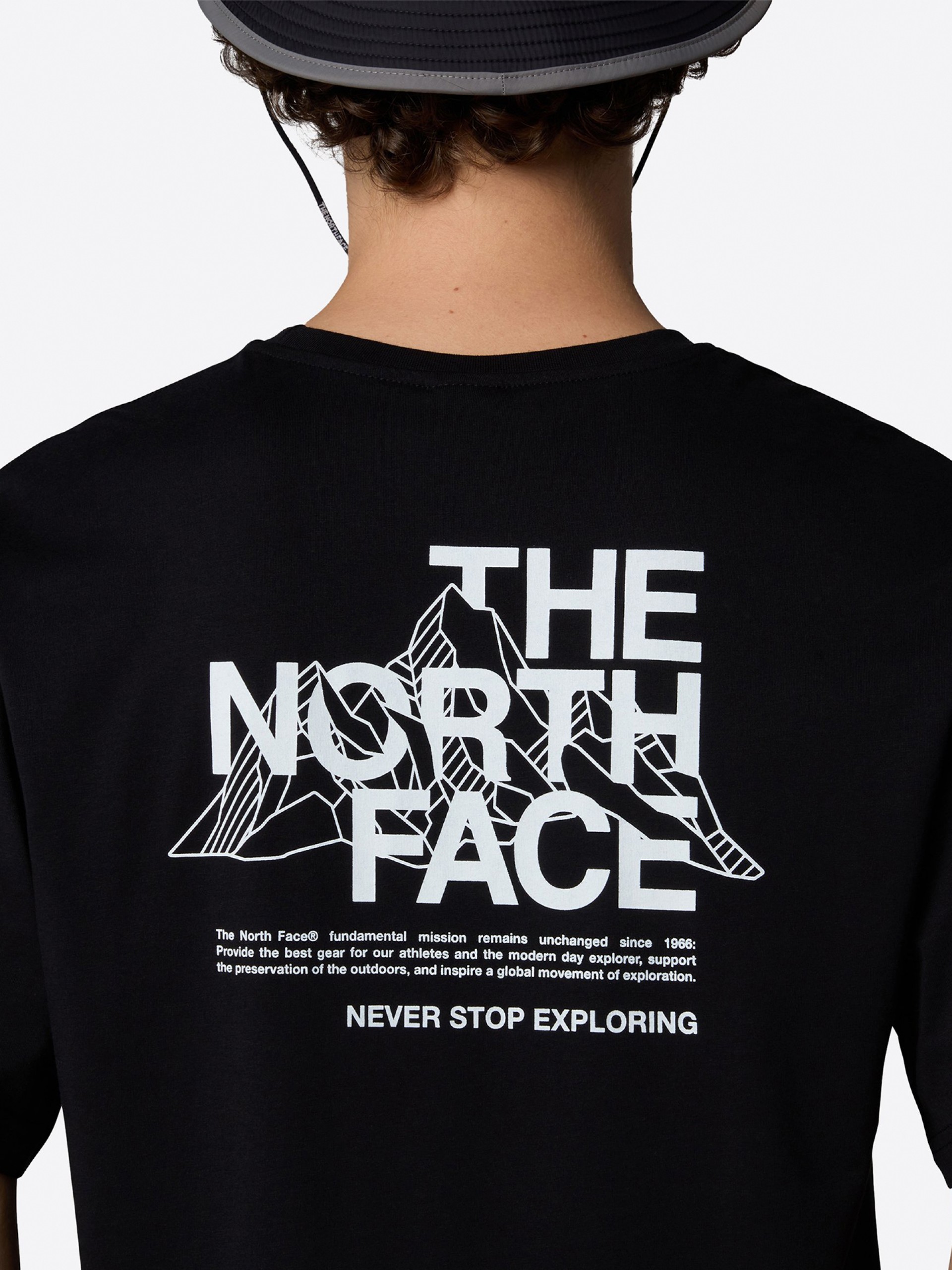 T-shirt The North Face Mountain Sketch Preta