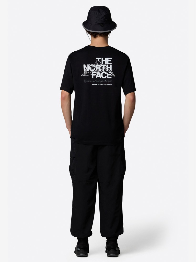 T-shirt The North Face Mountain Sketch Preta