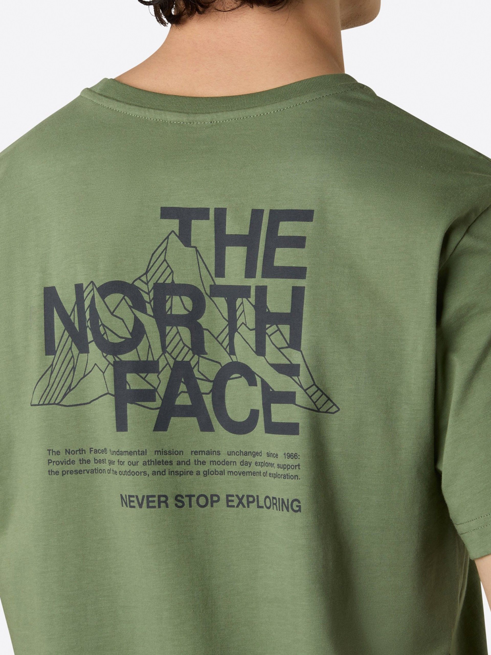 T-shirt The North Face Mountain Sketch Verde