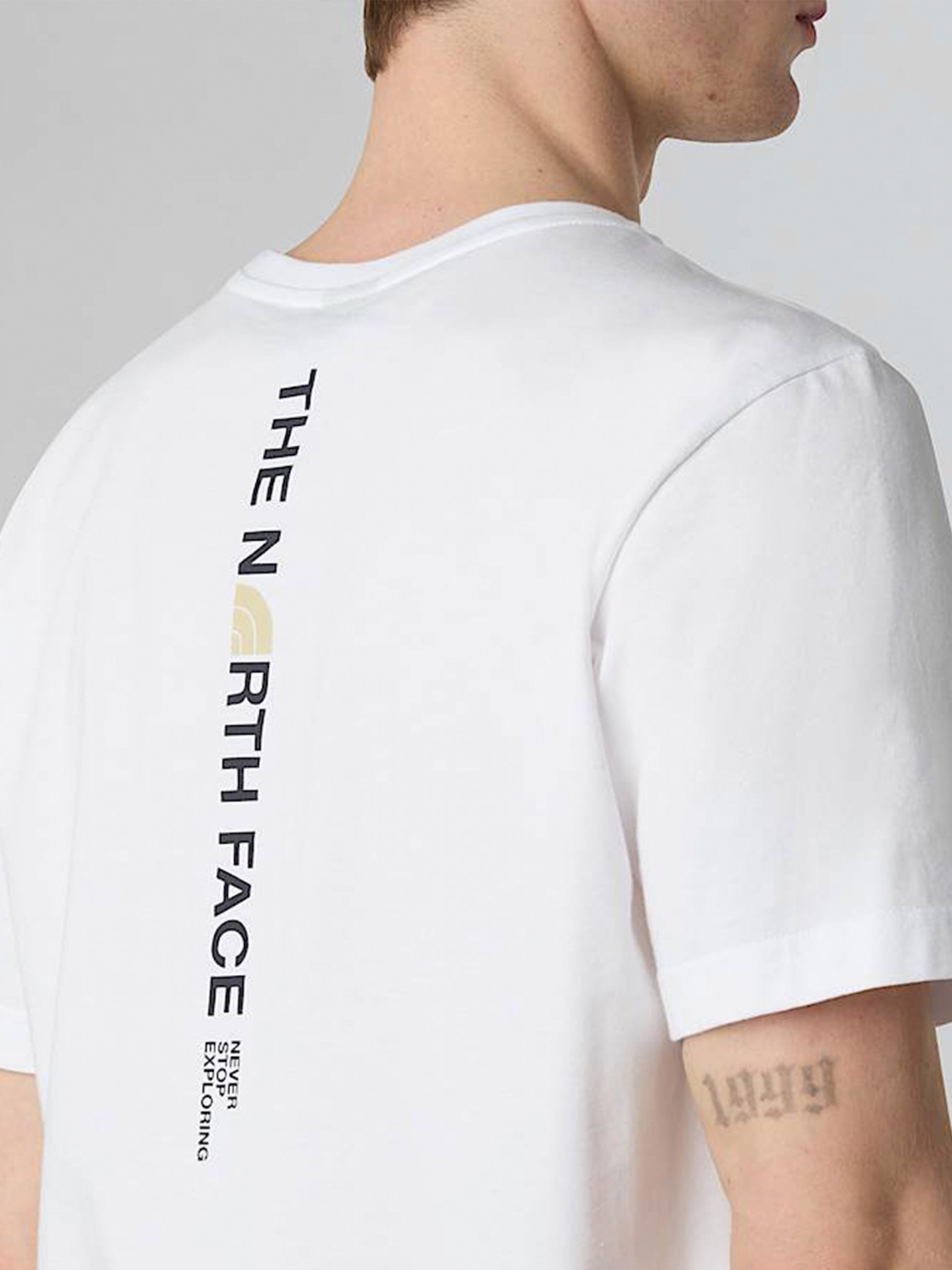 The North Face Vertical Logo White T-shirt