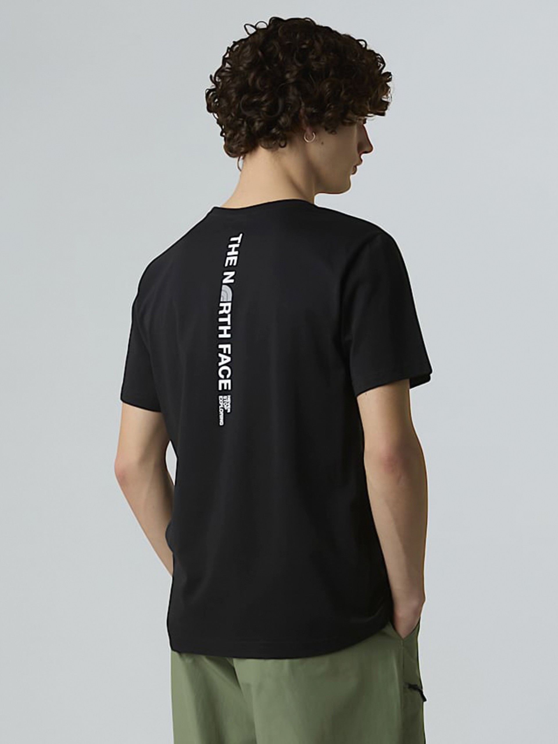 T-shirt The North Face Vertical Logo Preta