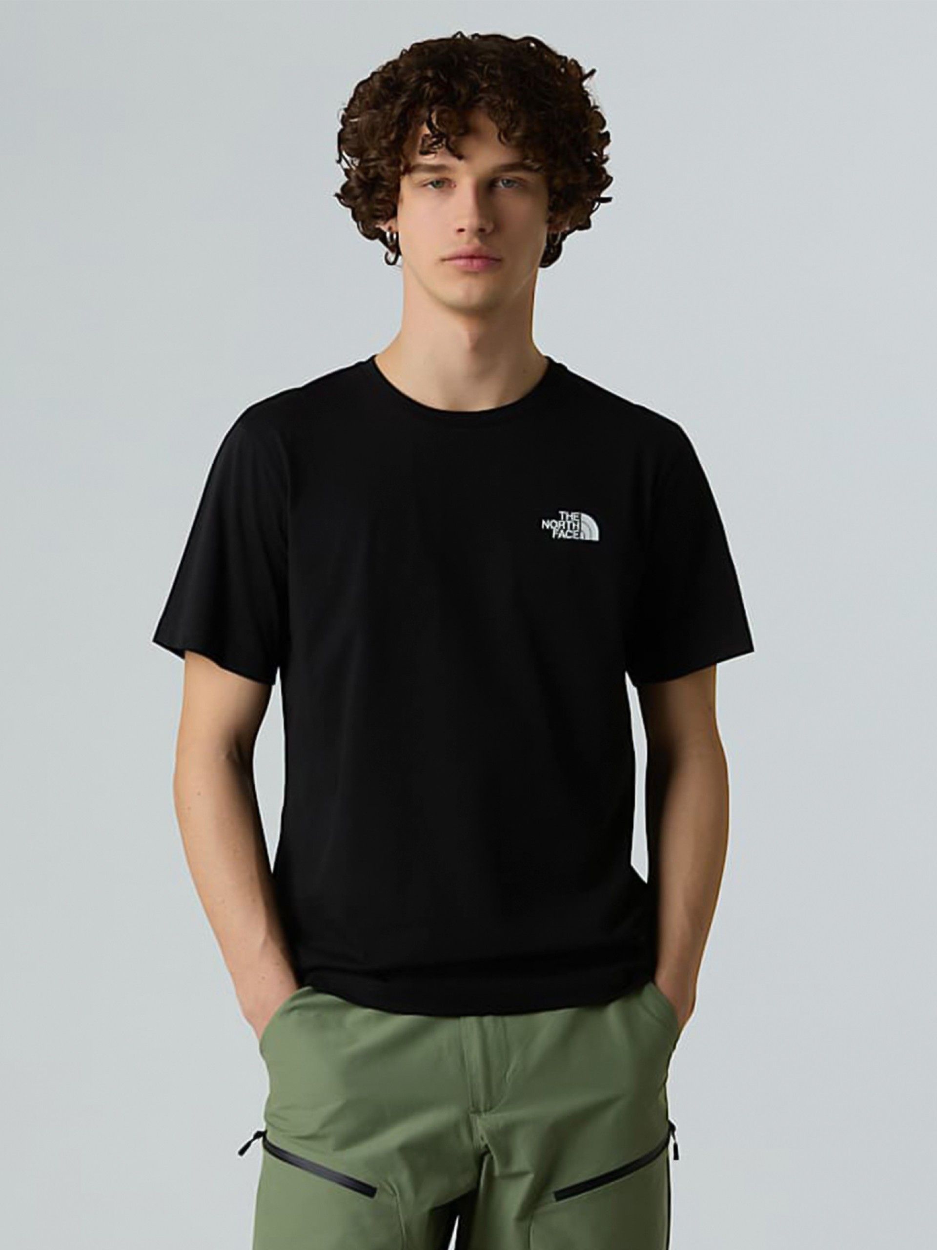T-shirt The North Face Vertical Logo Preta