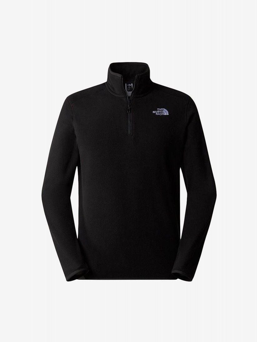 Camisola com Fecho The North Face Glacier Fleece Preta
