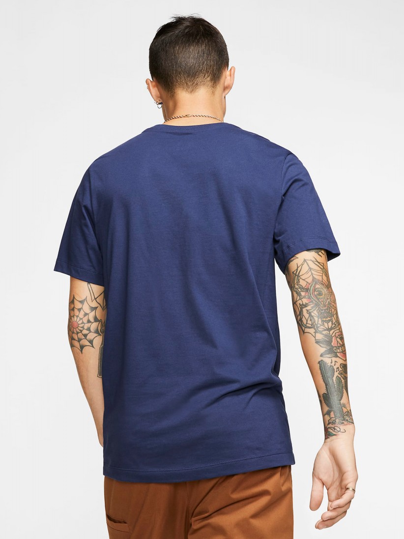 T-shirt Nike Sportswear Club Azul Para Homem