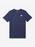 T-shirt Nike Sportswear Club Azul Para Homem