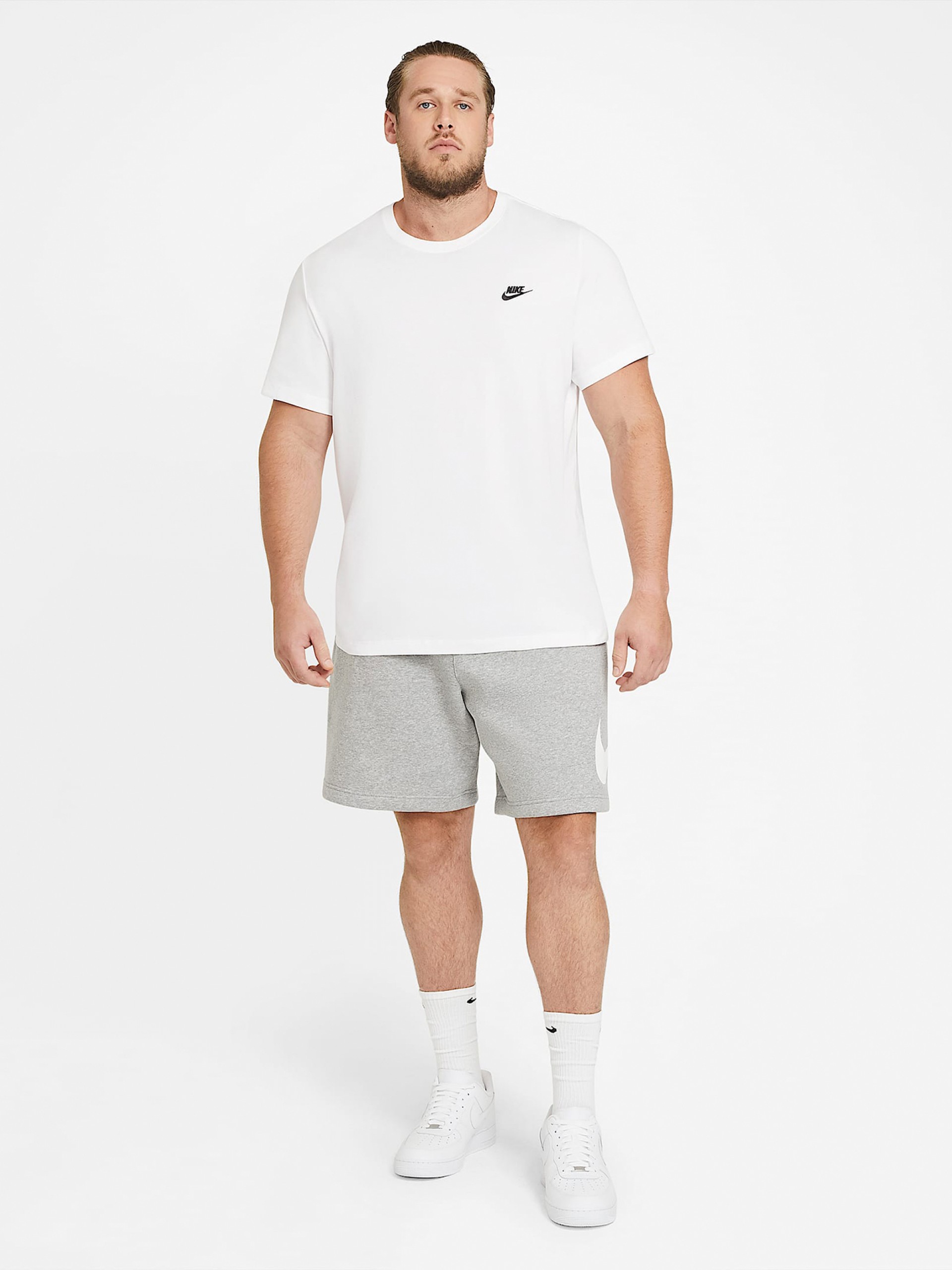 Camiseta Nike Sportswear Club Blanca Para Hombre