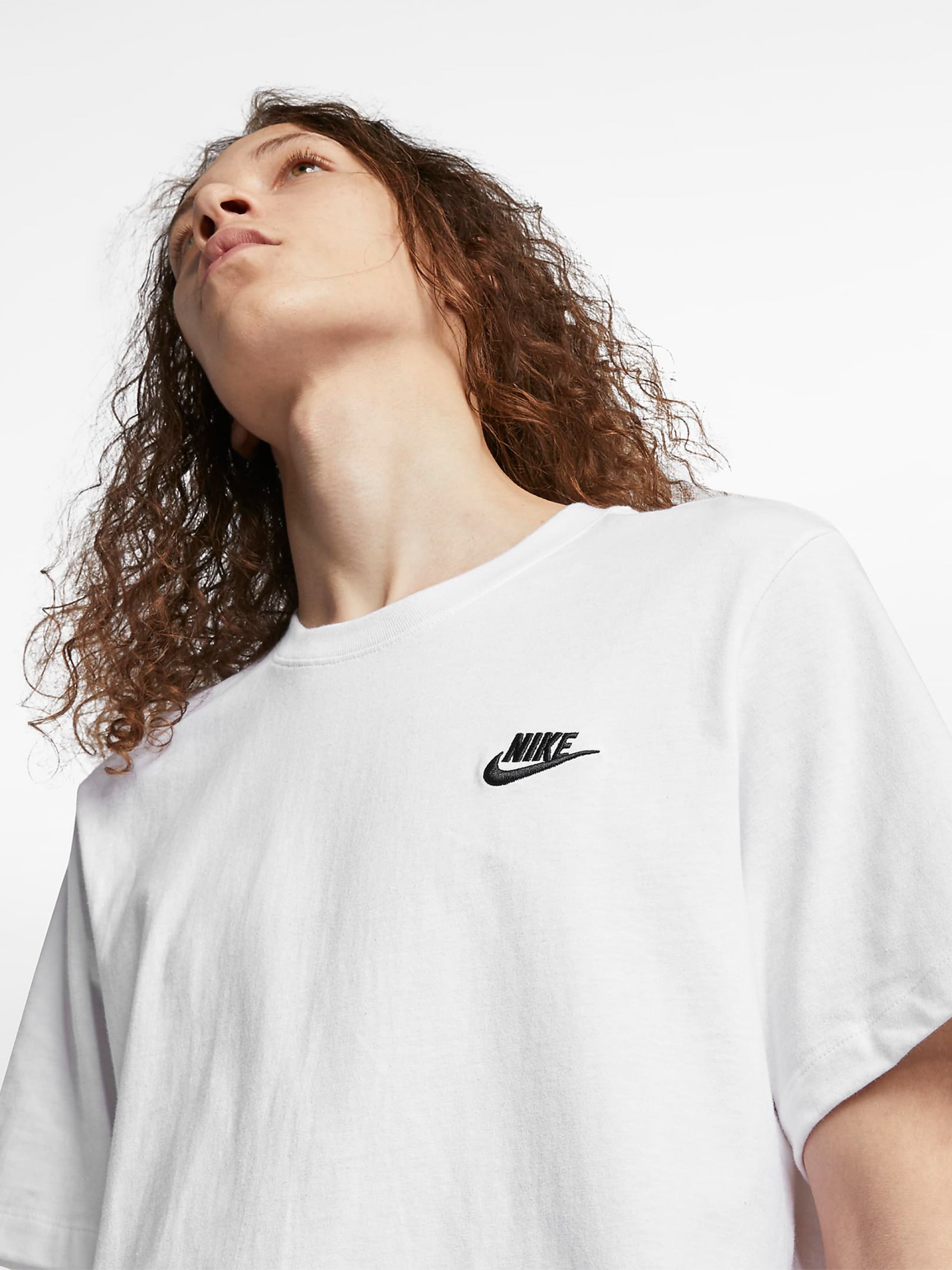 Camiseta Nike Sportswear Club Blanca Para Hombre
