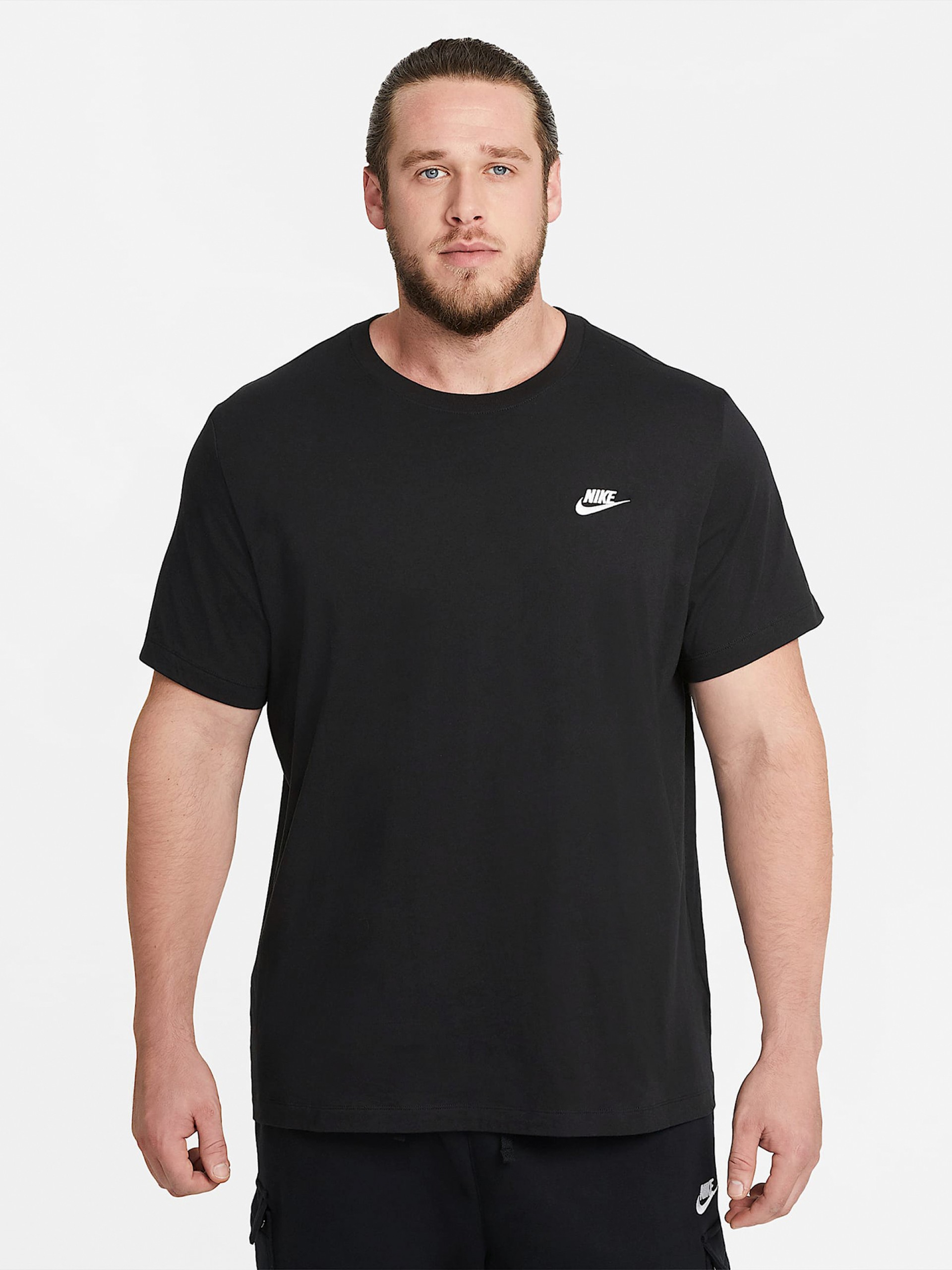 T-shirt Nike Sportswear Club Preta Para Homem