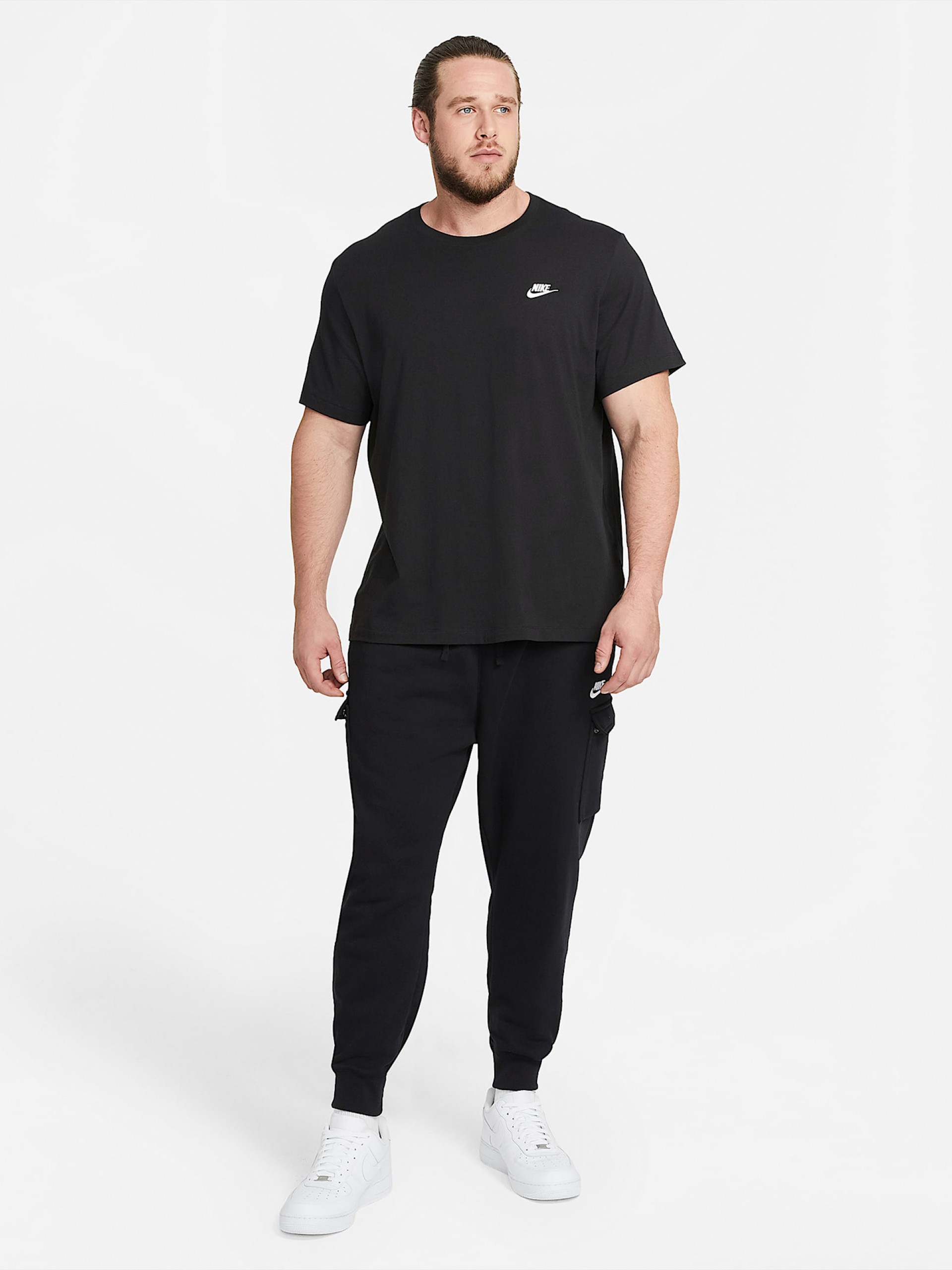 Camiseta Nike Sportswear Club Negra Para Hombre