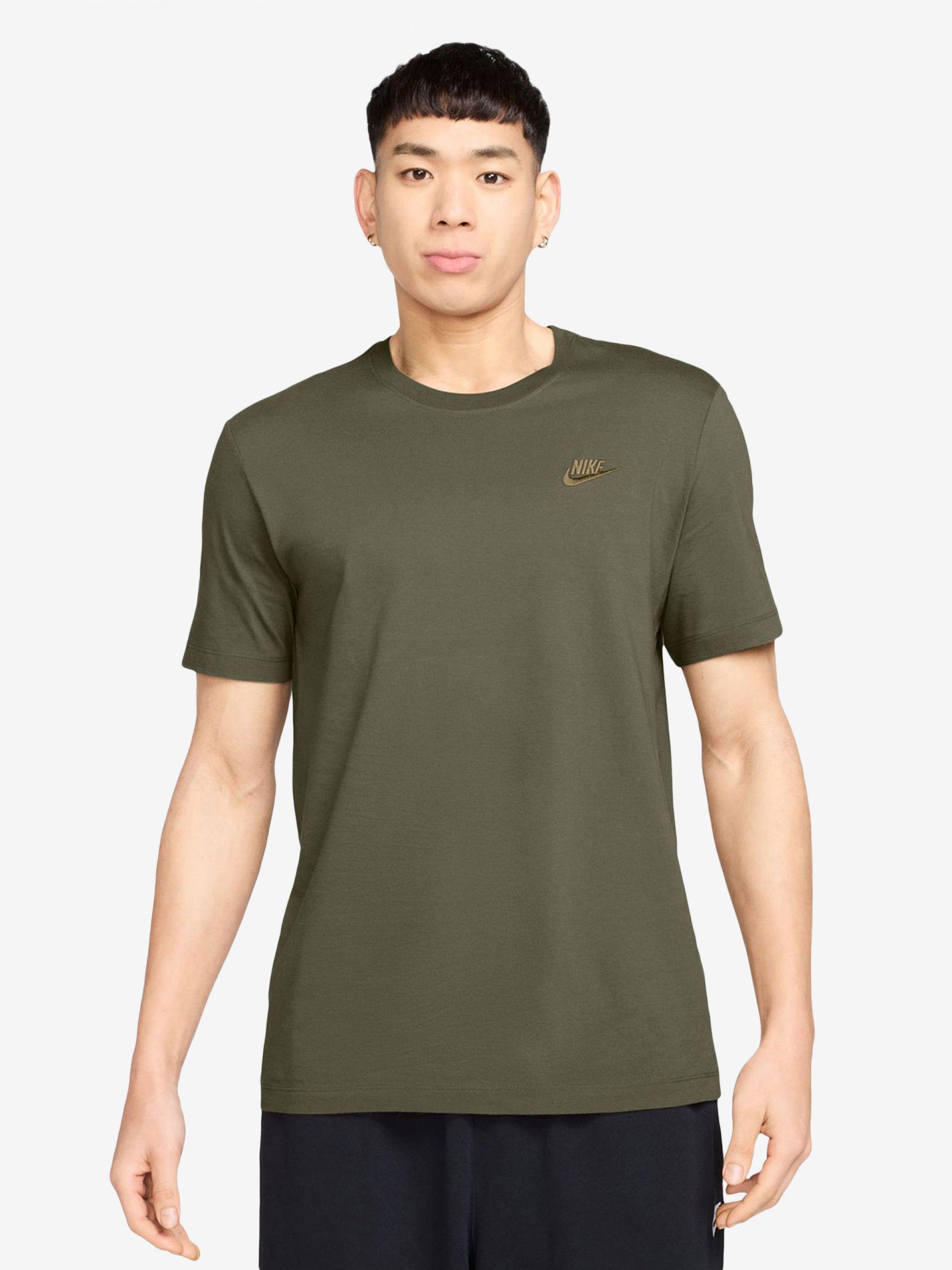 Camiseta Nike Sportswear Club Verde Para Hombre