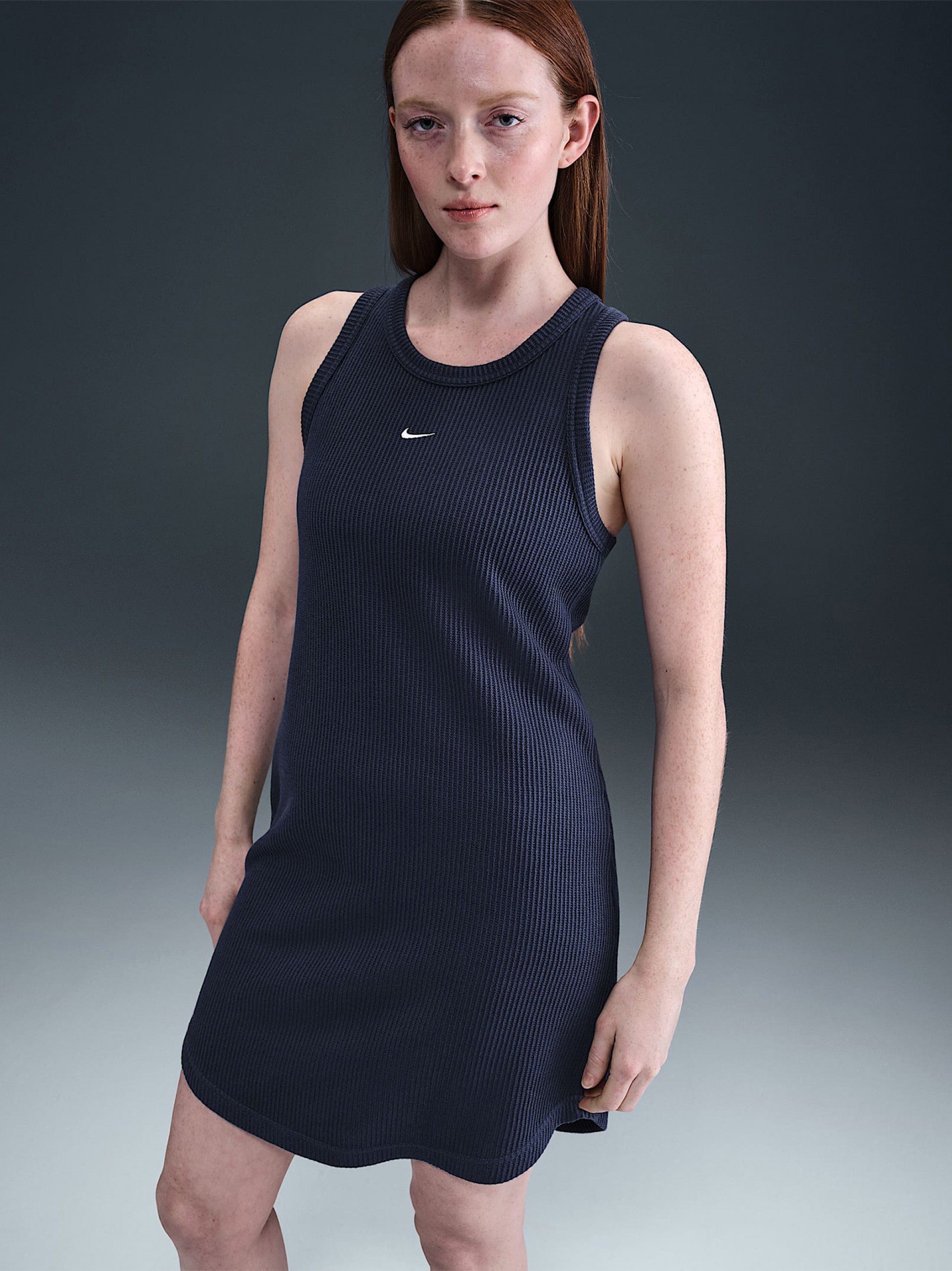 Nike Sportswear Chill Knit Blue Dress For Women
