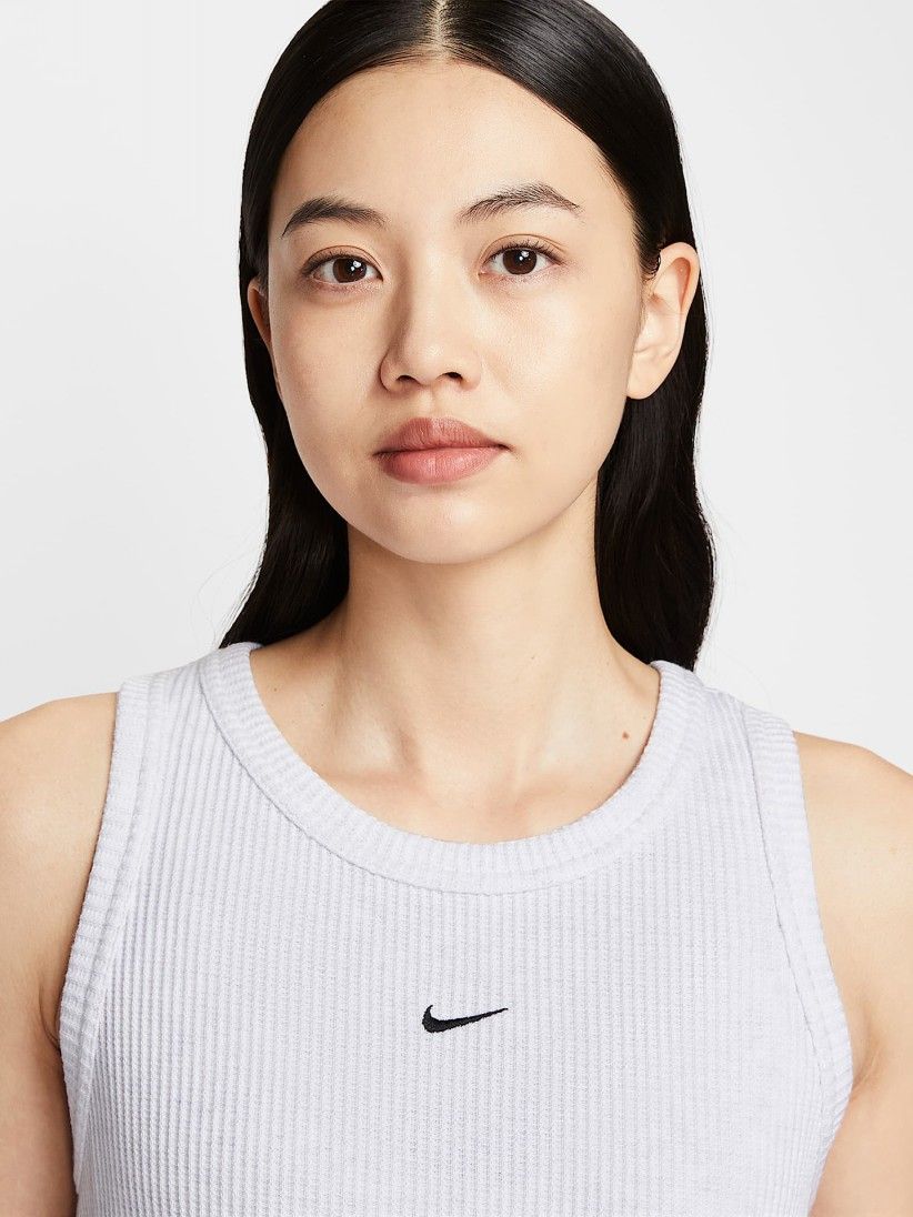 Vestido Nike Sportswear Chill Knit Blanco Para Mujer