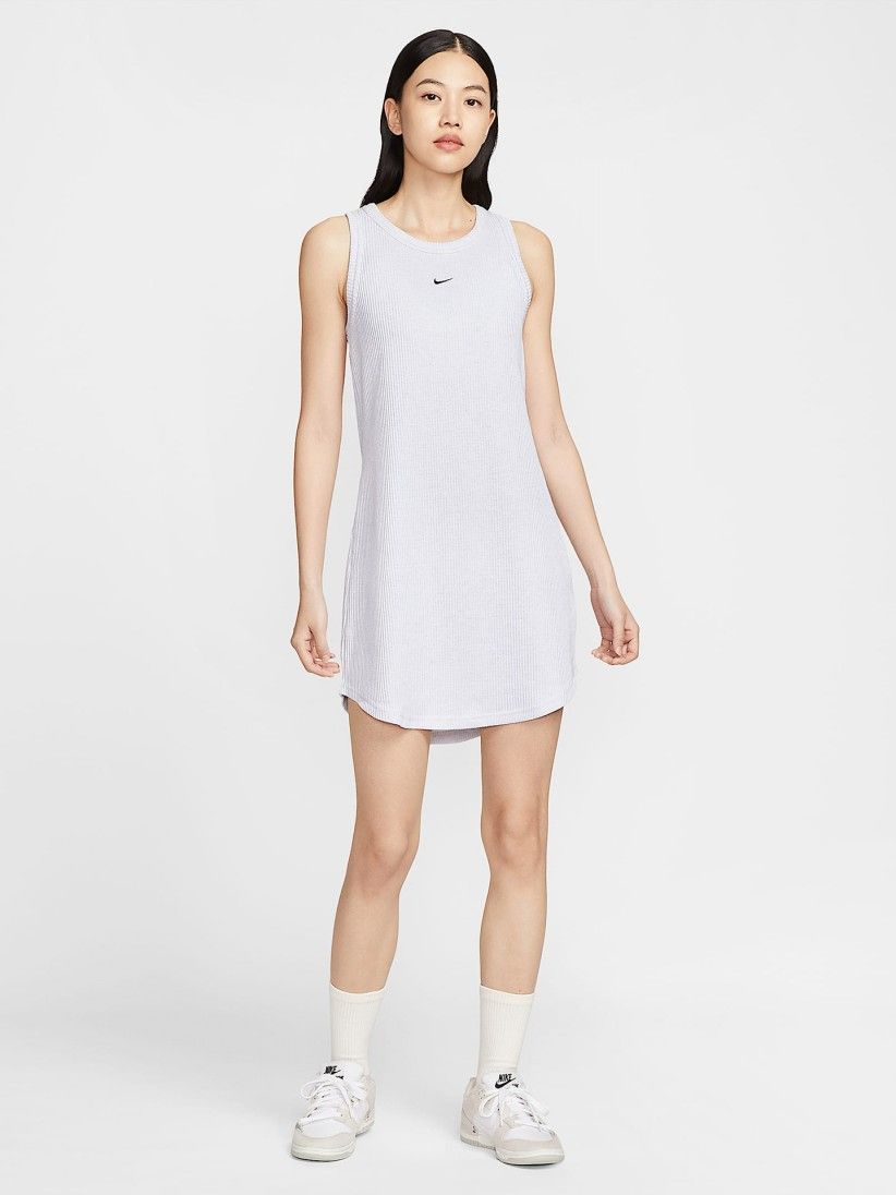 Vestido Nike Sportswear Chill Knit Blanco Para Mujer