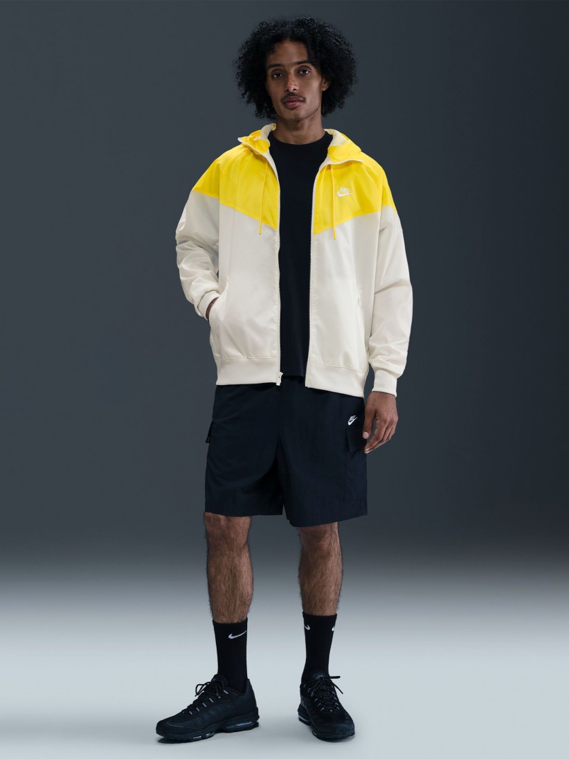 ウェア Men's Yellow and White Jacket Men's deluxe jackets - Off-White Windbreaker Yellow