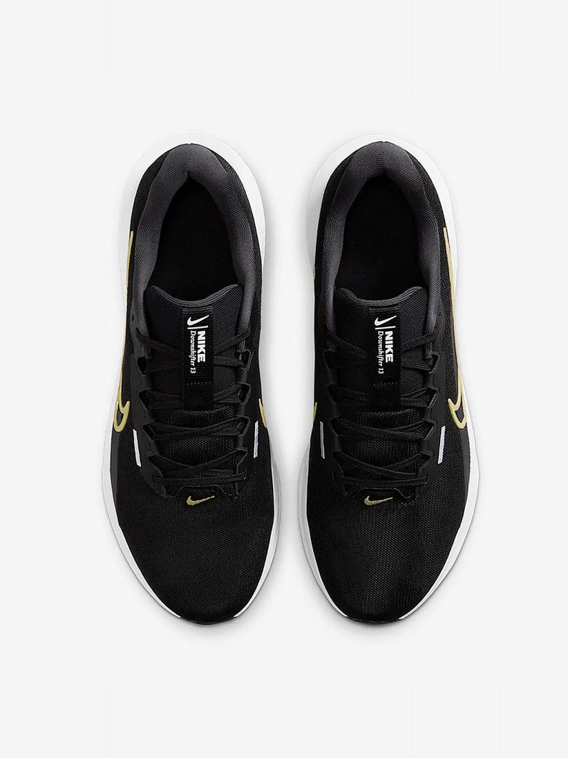 Nike Downshifter 13 Black and Green Running Trainers For Men