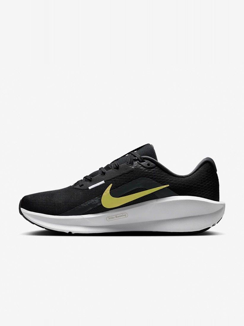 Nike Downshifter 13 Black and Green Running Trainers For Men