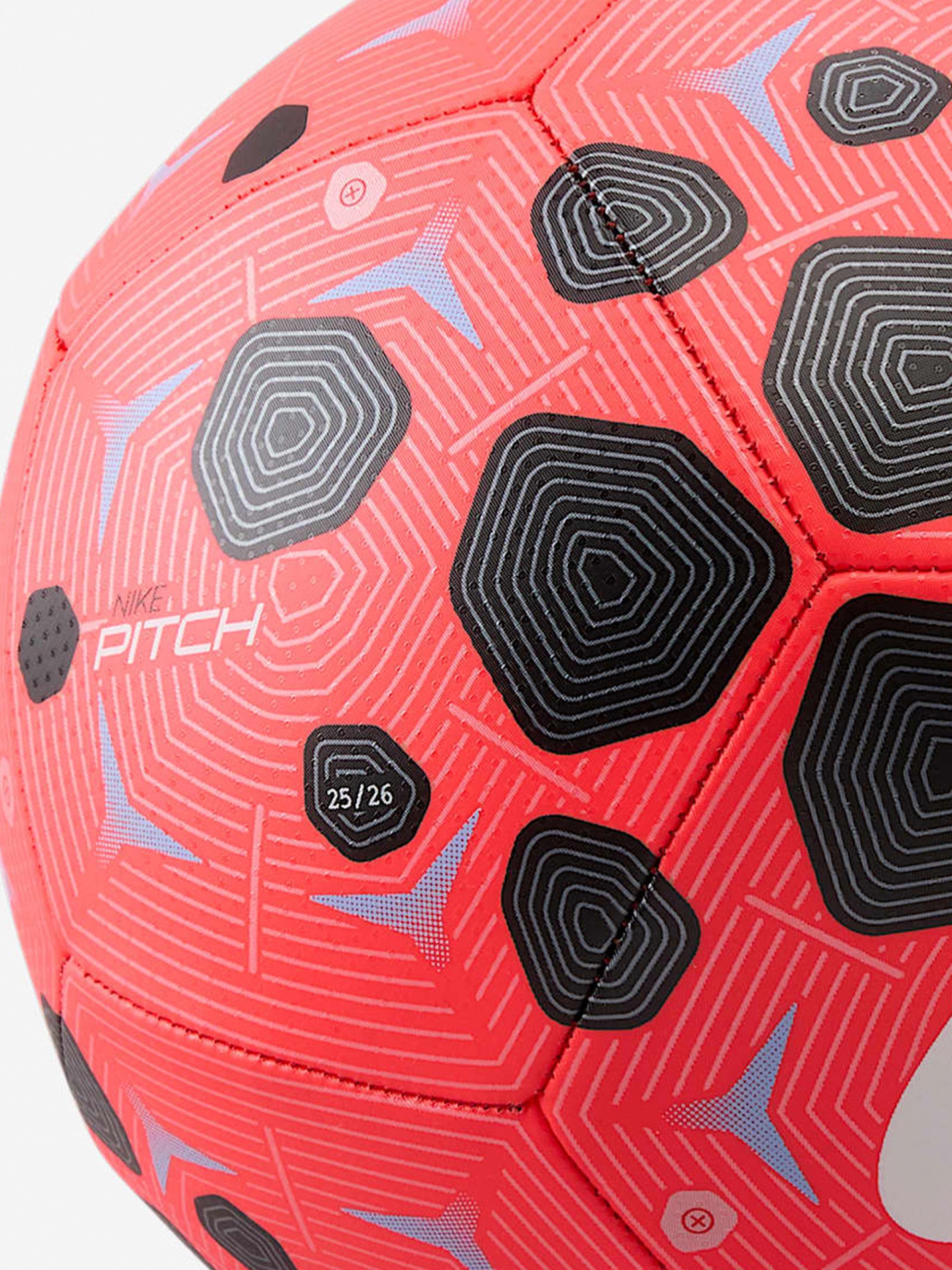 Nike Pitch 25 Red and Black Ball