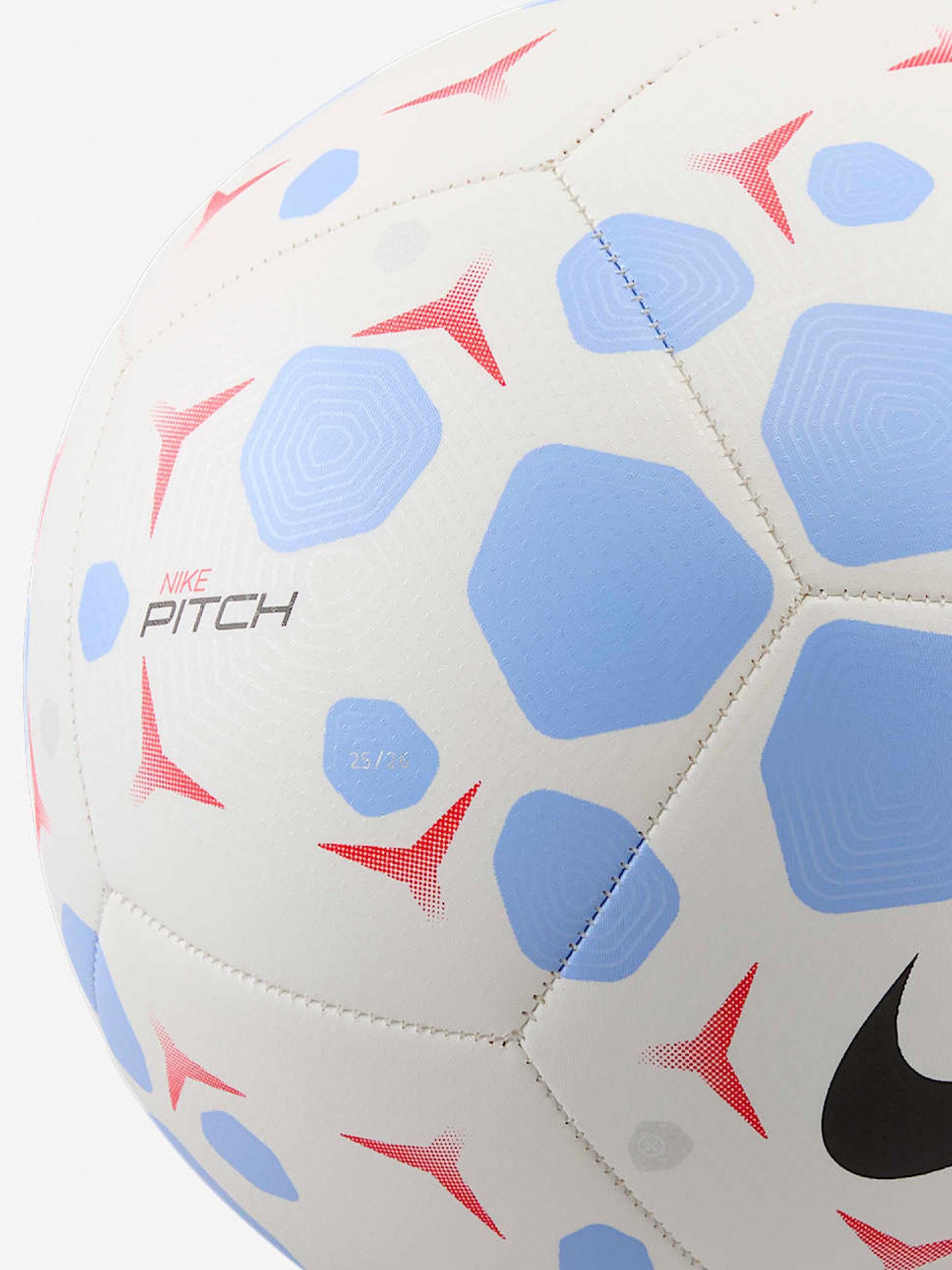 Nike Pitch 25 White and Blue Ball