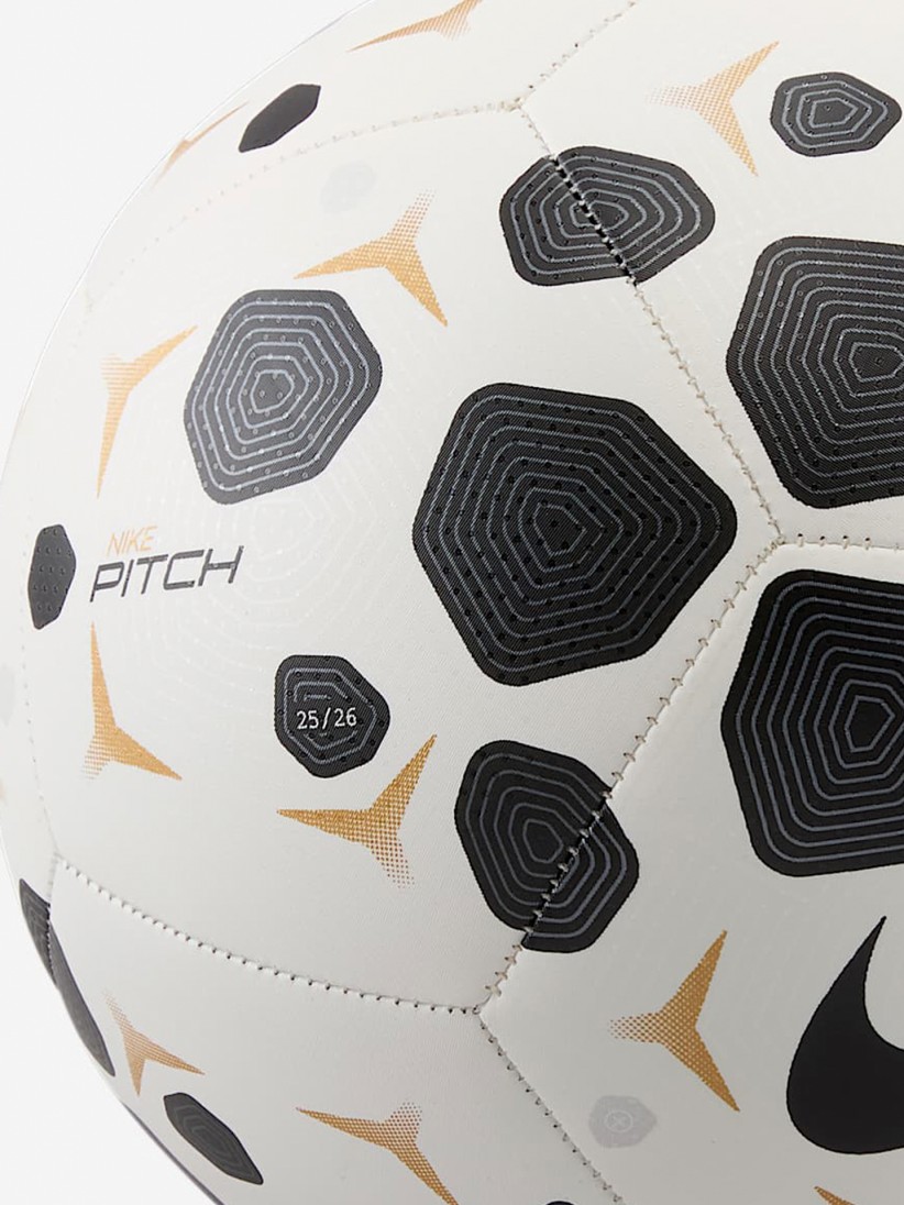 Bola Nike Pitch 25 Branca e Preta