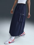 Saia Midi Nike Sportswear Loose Cargo Azul Para Mulher